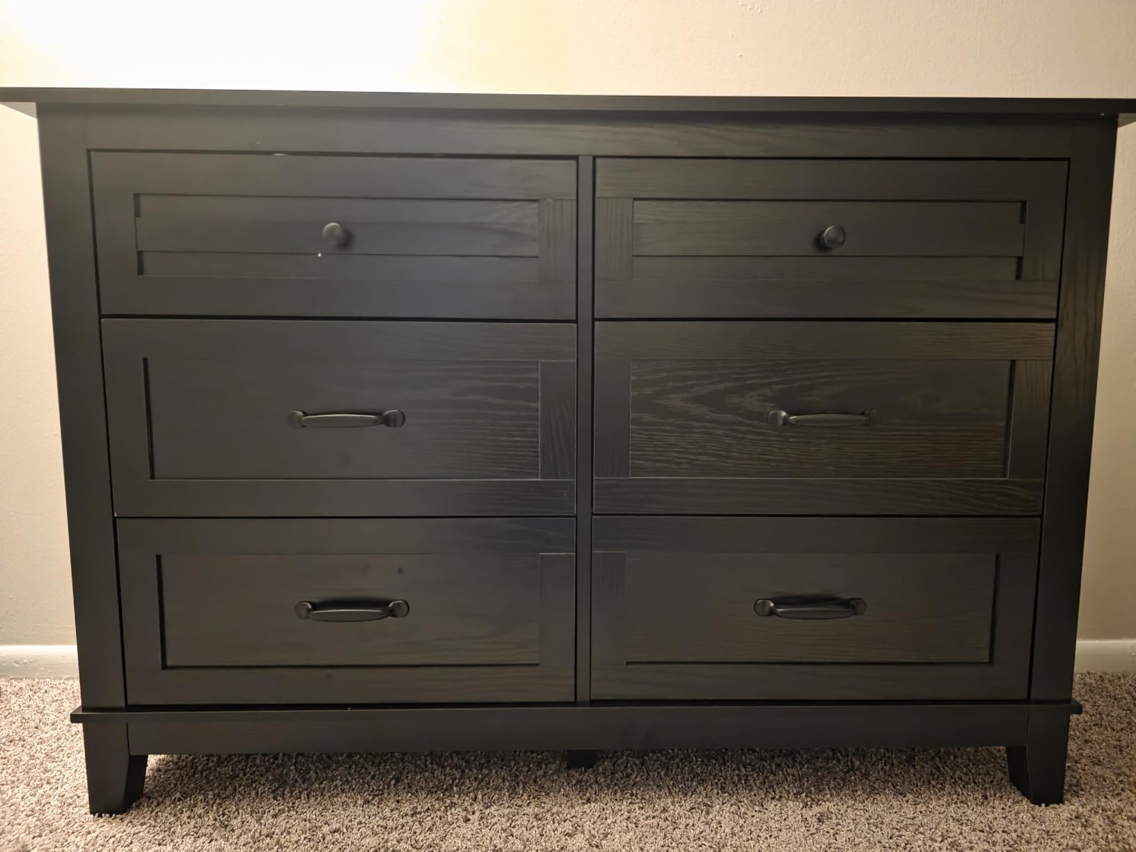 GarveeHome 6 Dresser for Bedroom, 47 in Wide Drawer Dresser with Storage Freestanding, Wooden Closet Storage Chest for Living Room, Bedroom, Entryway, Walnut customer photo 1