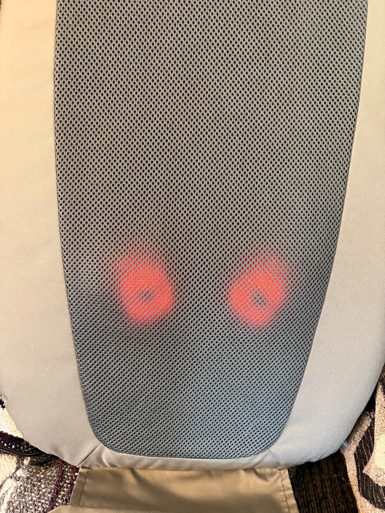 HoMedics Shiatsu Back Massage Cushion with Heat, Deep-Kneading Therapy | Pain Relief for Back Muscle Tension, 3 Massage Zones, Fits Most Chairs, for Home or Office customer photo 1