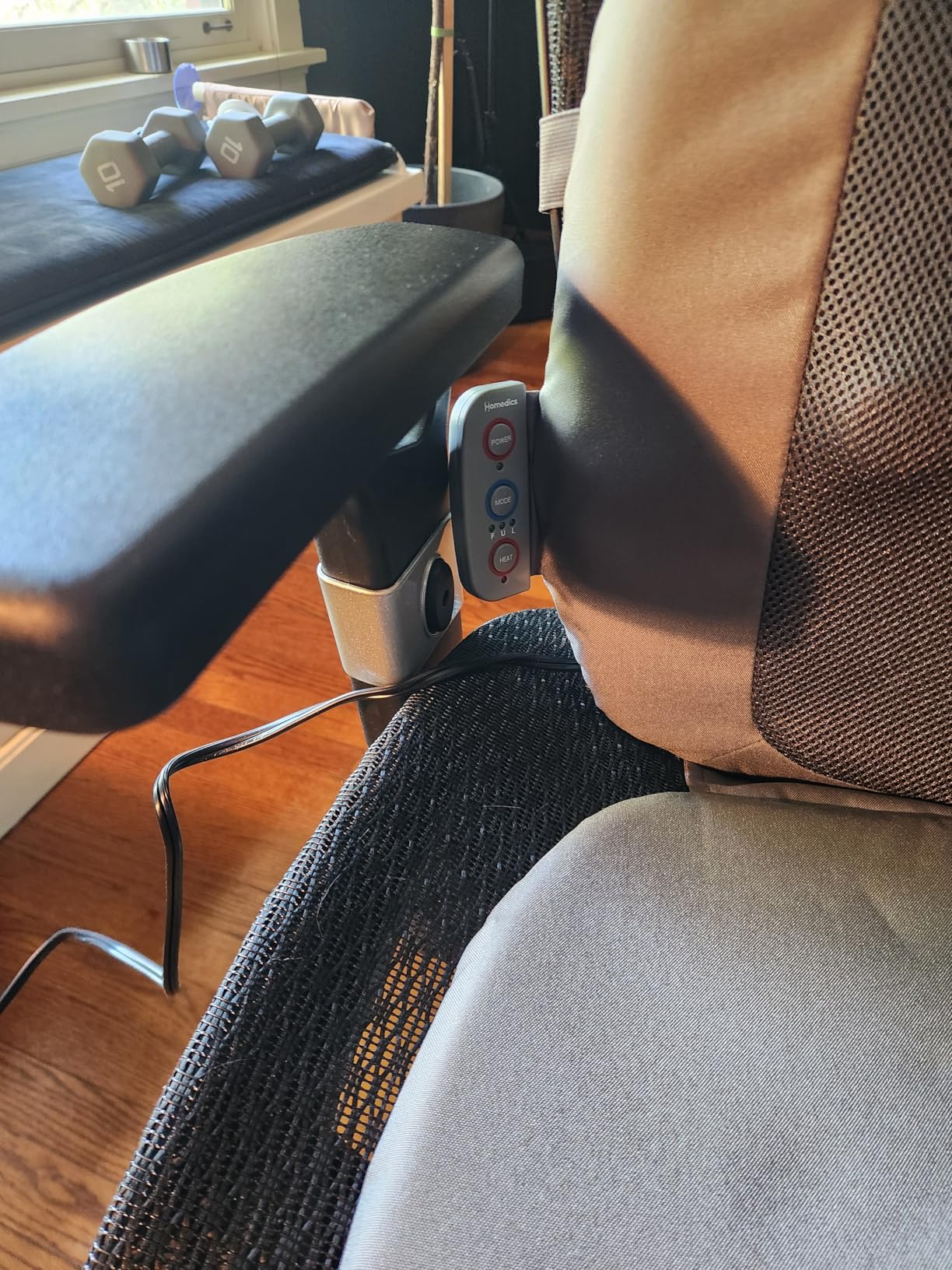 HoMedics Shiatsu Back Massage Cushion with Heat, Deep-Kneading Therapy | Pain Relief for Back Muscle Tension, 3 Massage Zones, Fits Most Chairs, for Home or Office customer photo 2