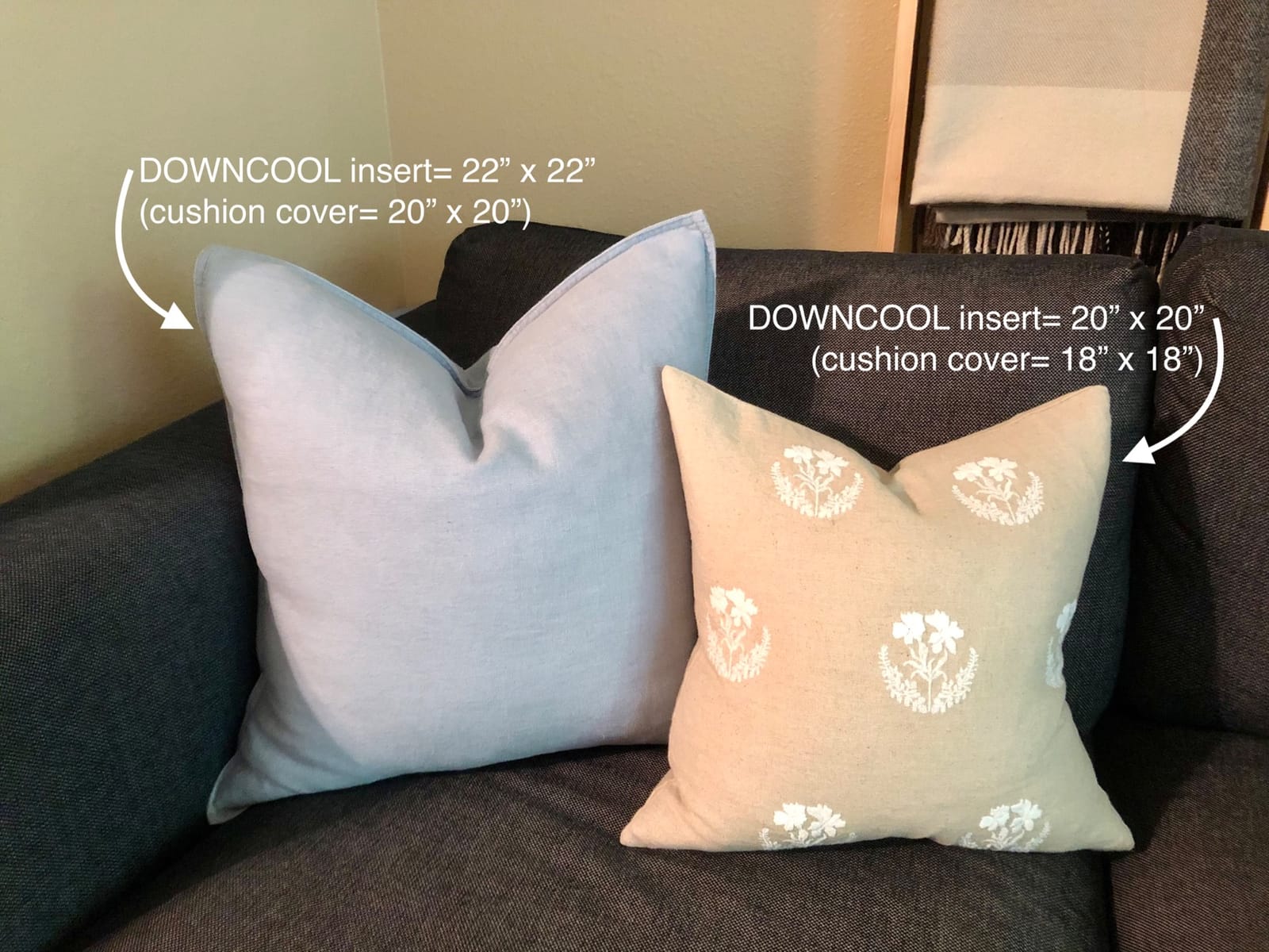 DOWNCOOL Goose Down Bed Pillows Queen Size Set of 2, Pillow Soft Support for Side, Back or Stomach Sleepers, for Better Sleep Experience, White 20