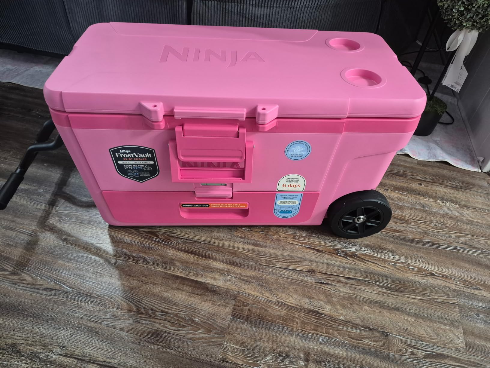 Ninja FrostVault 65qt Cooler with Wheels, Dry Storage Drawer customer photo 2