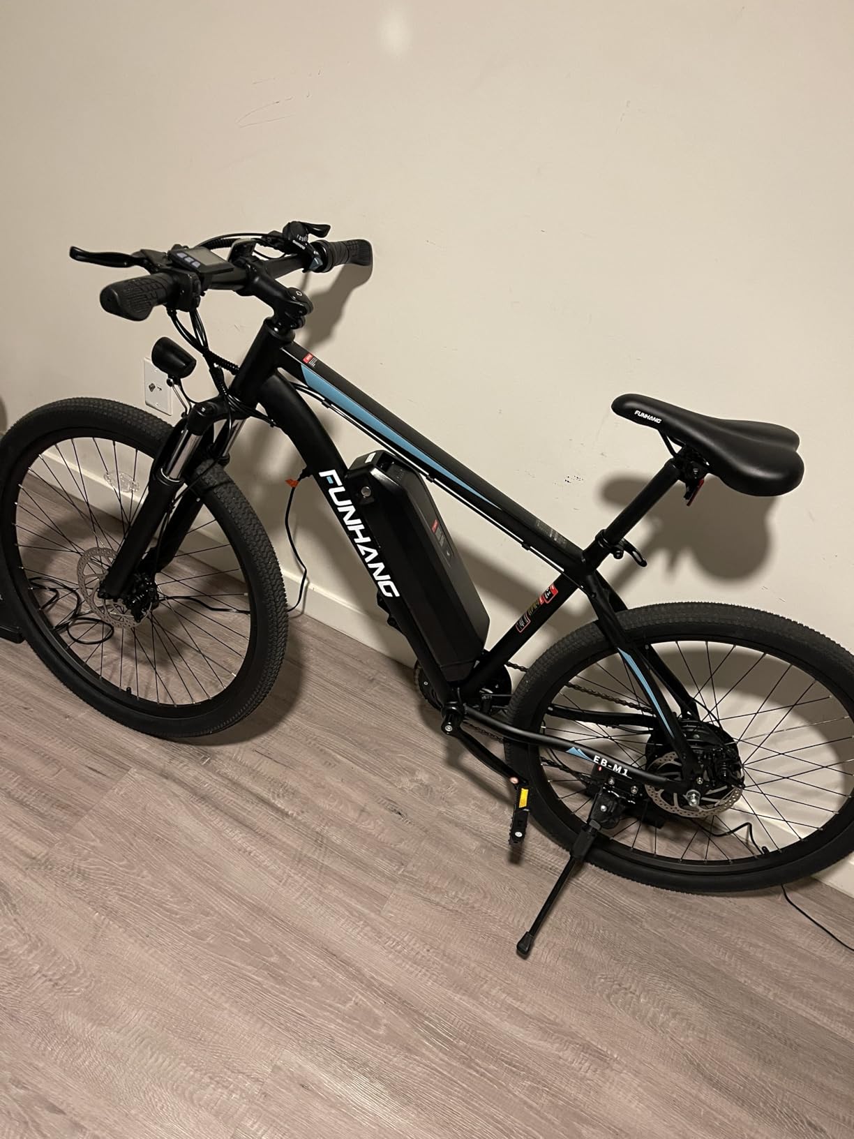 Funhang Electric Bike for Adults, 1000W Peak Ebike, 50Miles 20MPH Electric Mountain Bike, 26