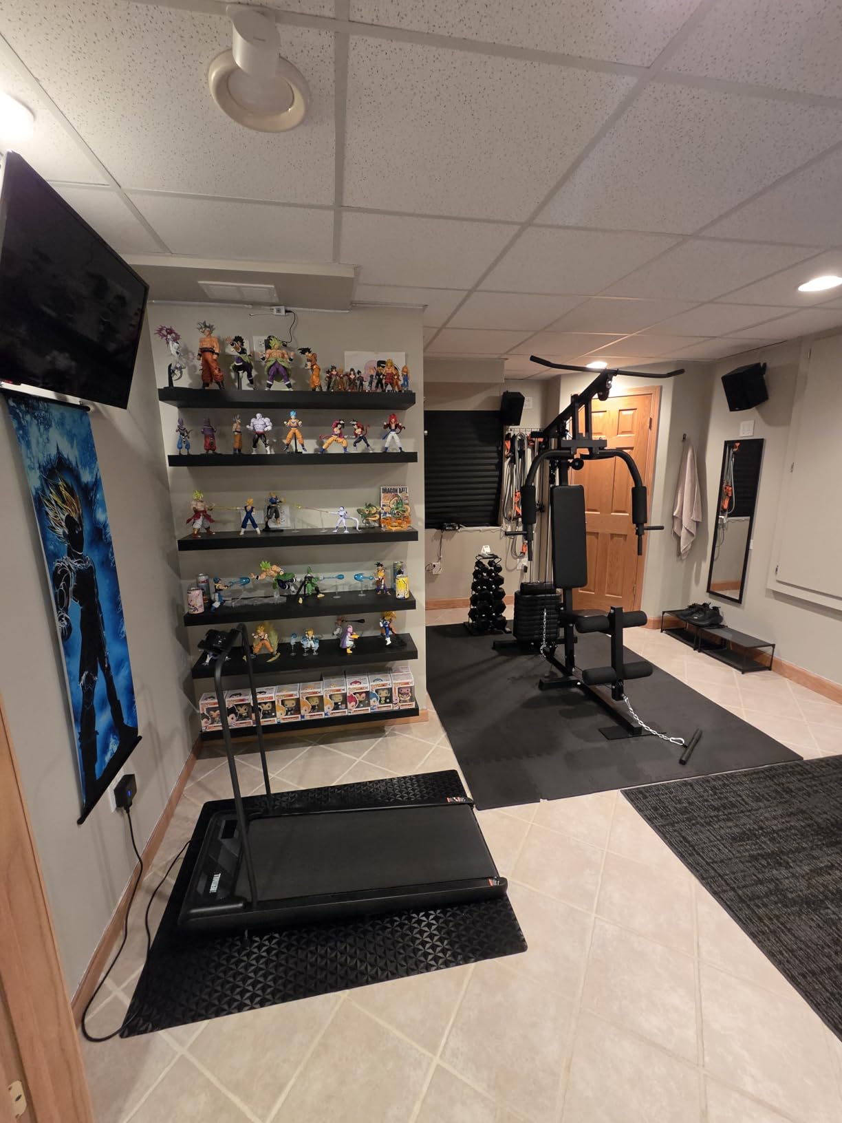 Home Gym Equipment, Multifunctional Workout Station with 100LBS Weight Stack, Home Gym Machine for Full Body Traning with LAT Pulldown System customer photo 1