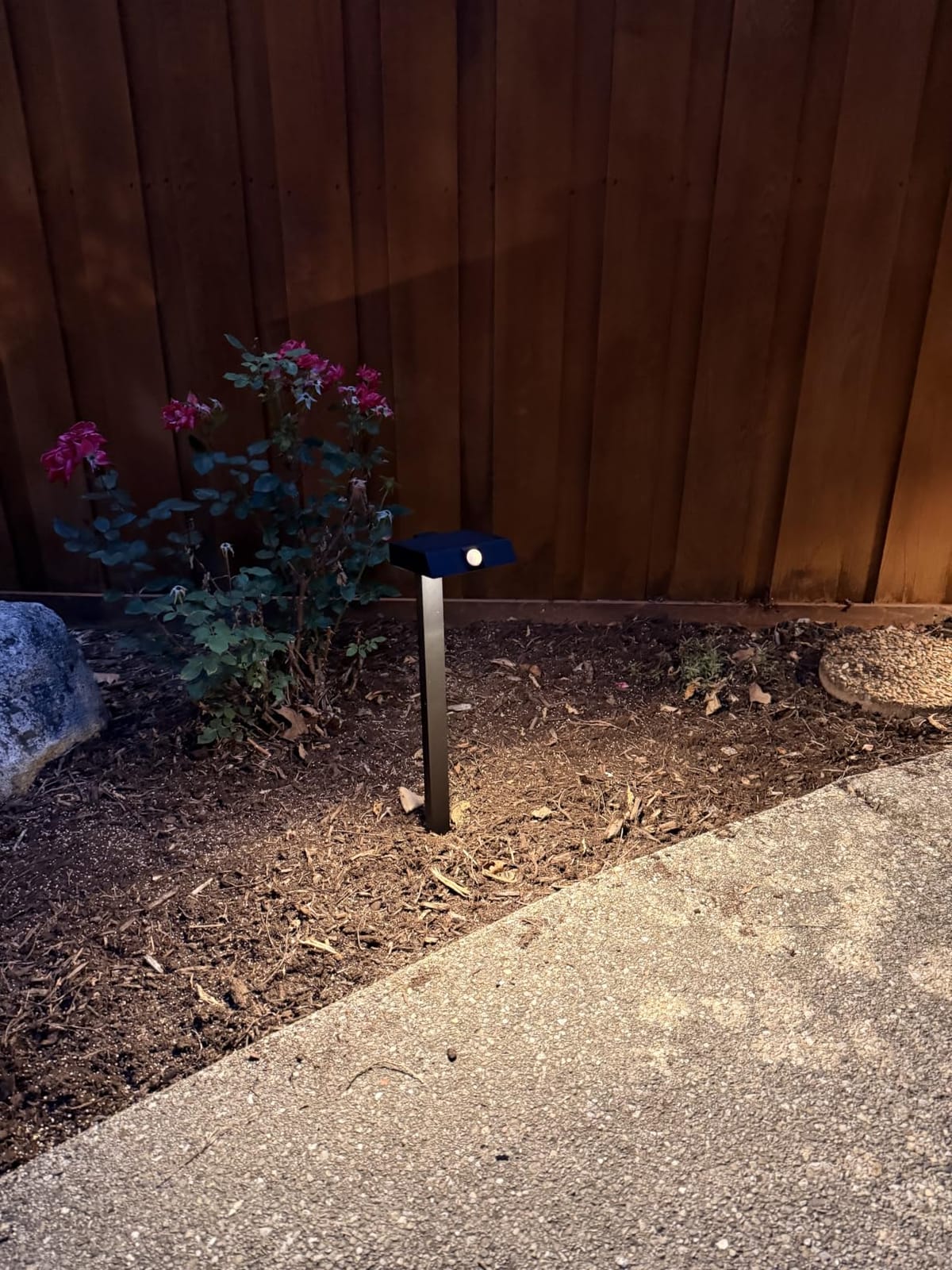 XMCOSY+ Solar Pathway Lights, 6 Pack Metal Motion Sensor Outdoor Lights | 300LM Bright Landscape Lights, All-Night Lighting, IP65 Waterproof Garden Light for Yard, Driveway & Walkway, Warm/Cool White customer photo 2