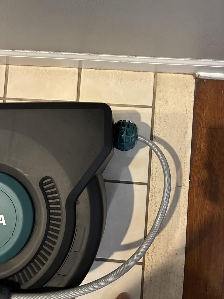 AYURA Retractable Garden Hose Reel 100 ft x 1/2 inch with Pro Metal Shaft, Heavy Duty Automatic Garden Hose Reels with Kink-Free Rewind and Lock at Any Length, Wall Mount Water Hose Reel for Outside customer photo 2