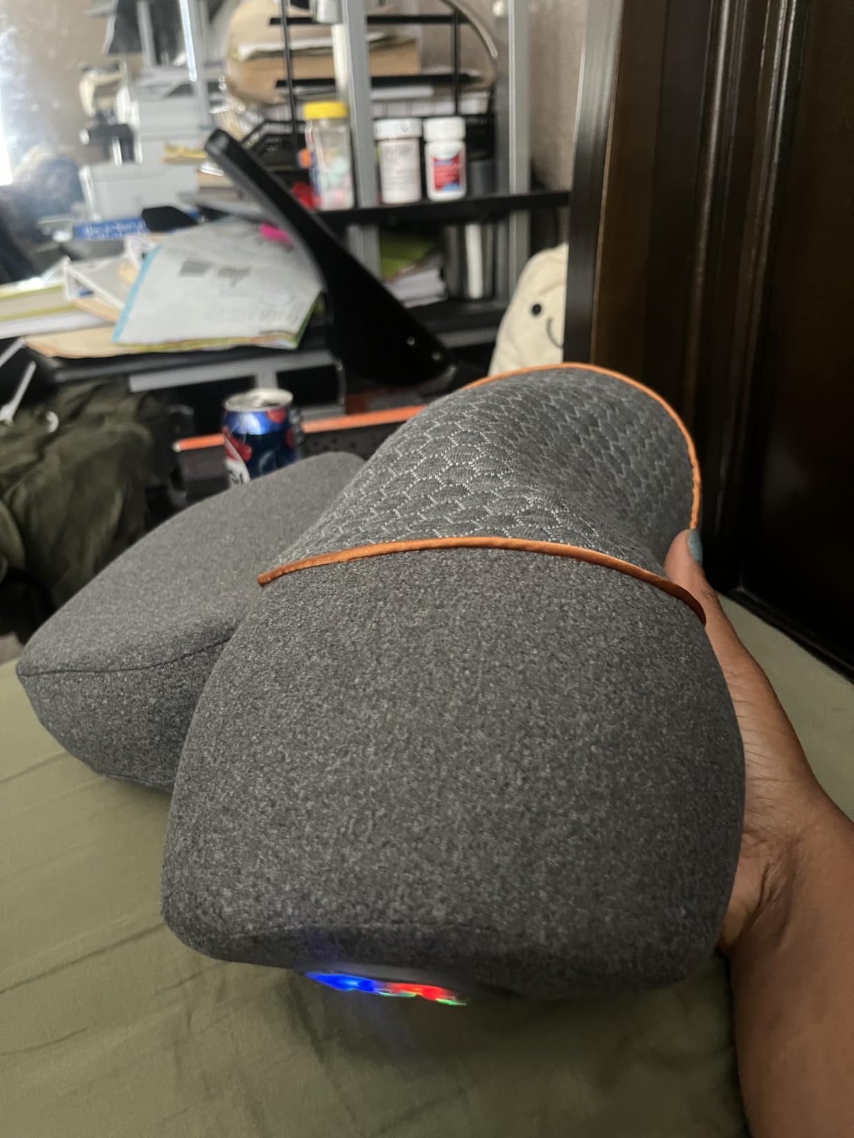 Upalled Cordless Heated Neck Massager Pillow for Pain Relief Deep Tissue | 3-in-1 Rechargeable Neck Cervical Traction Device with Heat, Massage, Electric Stretch, Ergonomic Shoulder Relaxer, Grey customer photo 1