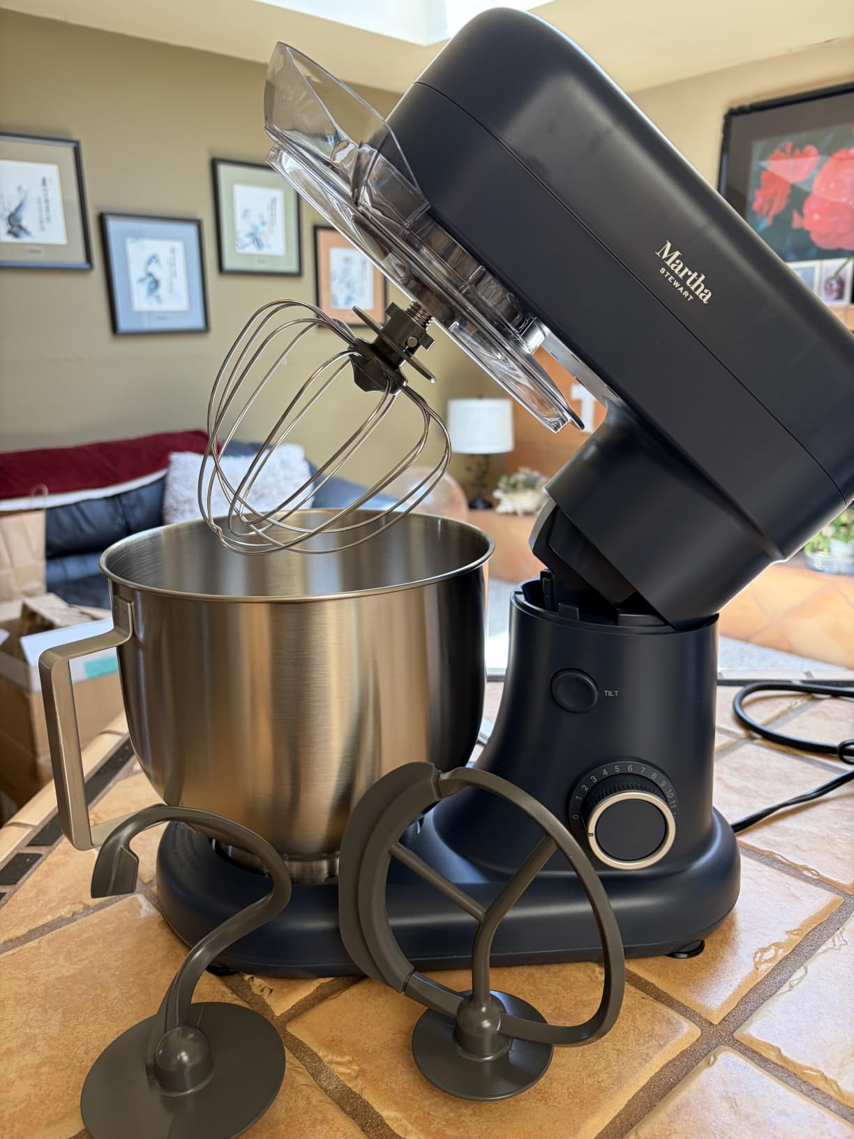 Martha Stewart 5.3Qt Stand Mixer, 12-Speed Tilt-Head Electric Kitchen Mixer with Stainless Steel Bowl, Dough Hook, Whisk & Beater, Splash Guard, Ideal for Baking Bread, Cake & Whipping, Honeydew Green customer photo 1