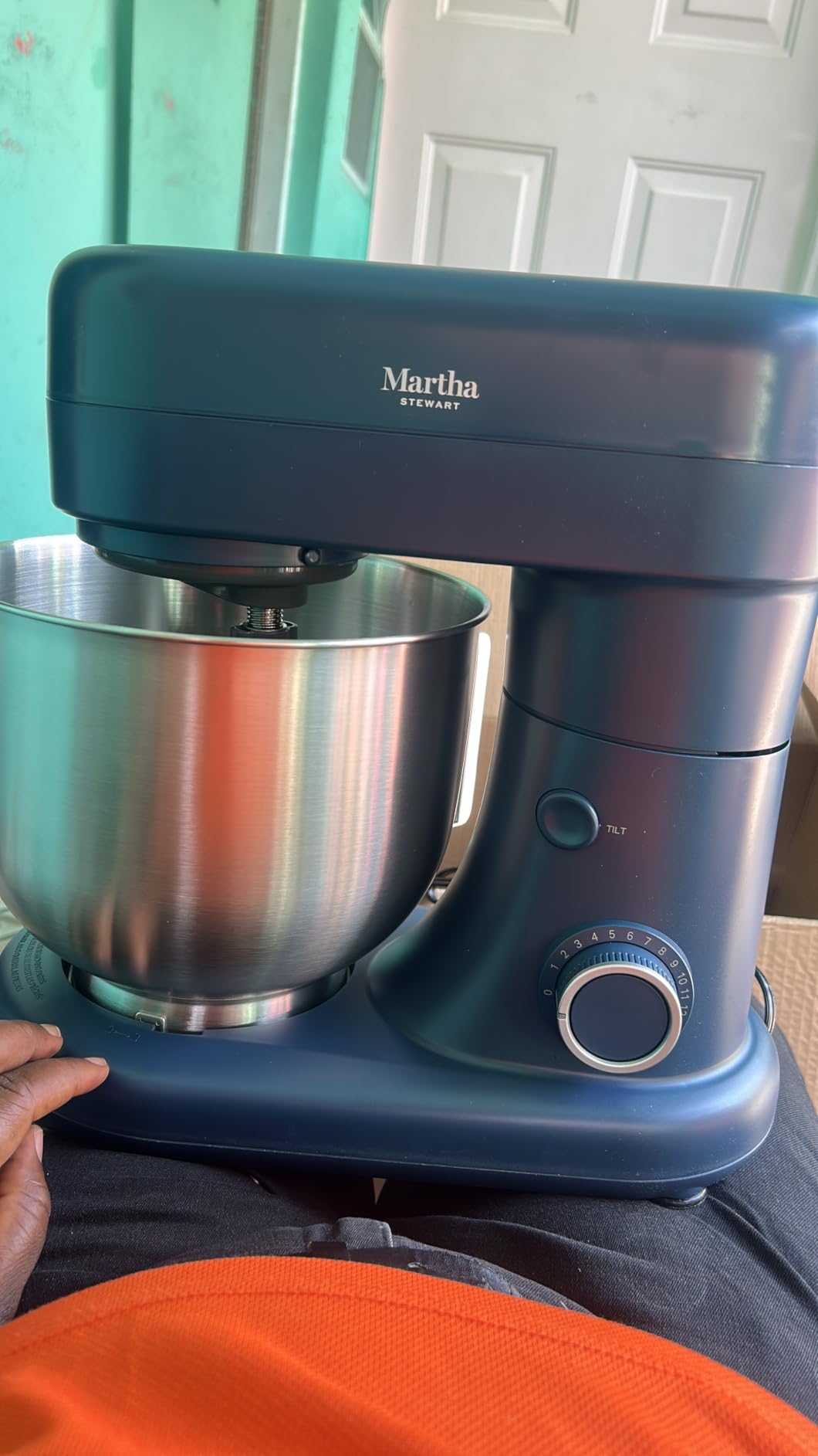 Martha Stewart 5.3Qt Stand Mixer, 12-Speed Tilt-Head Electric Kitchen Mixer with Stainless Steel Bowl, Dough Hook, Whisk & Beater, Splash Guard, Ideal for Baking Bread, Cake & Whipping, Honeydew Green customer photo 2
