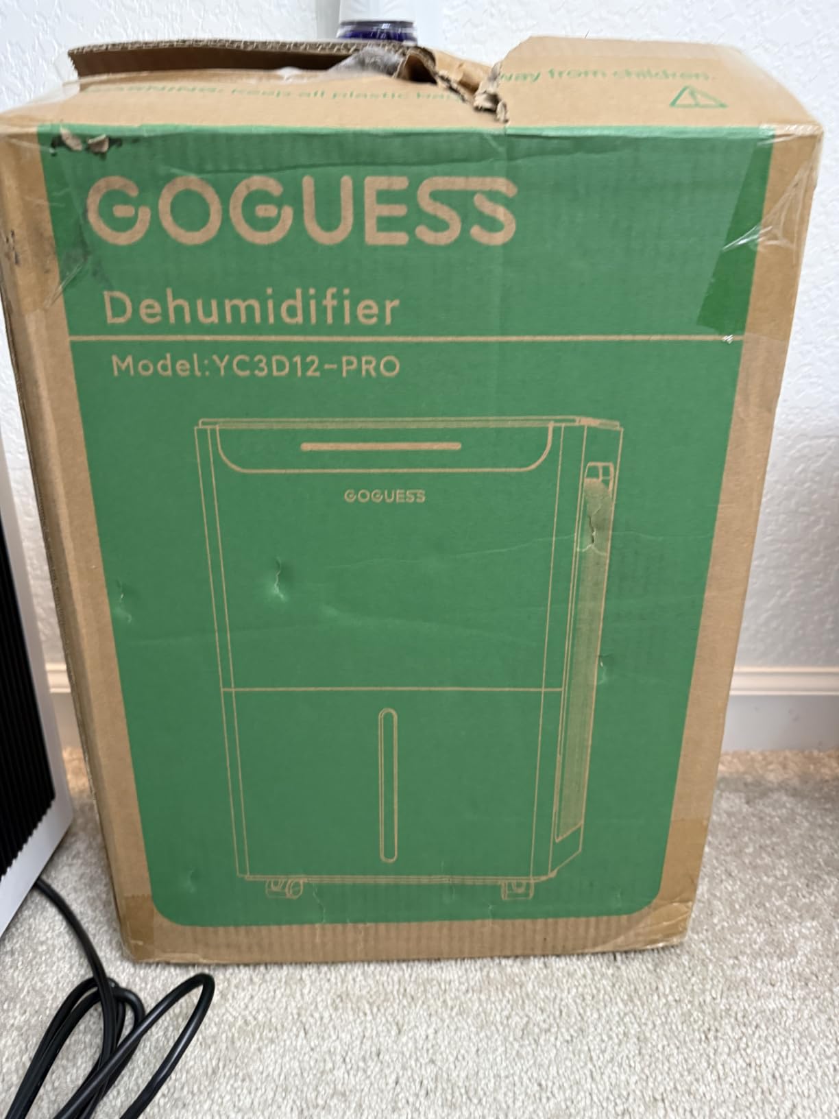 2500 Sq.ft Dehumidifier for Basement - 34 Pints, Drain Hose & Humidity Control Large Room Dehumidifiers for Home, RV, Bathroom, Bedroom - 3 Modes & 24H Timer White customer photo 1