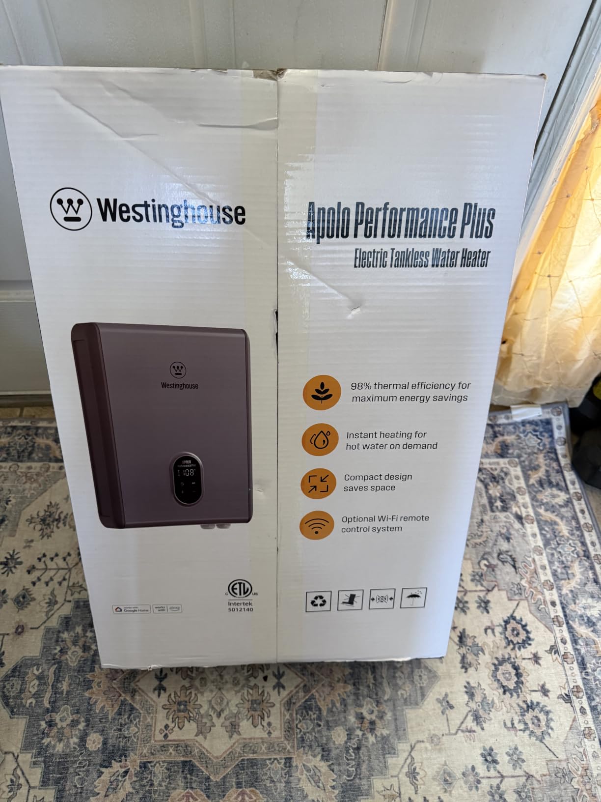 Westinghouse 18kW Electric Tankless Whole House Water Heater, 4.2 GPM Instant Hot Water on Demand, 240V, WIFI & Self Modulating High Efficiency, Copper Heating, LED Display, ETL Certified customer photo 2