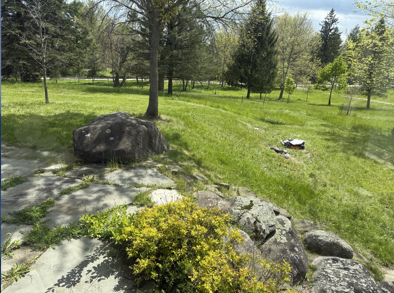 Mammotion LUBA 3 AWD 3000H Robot Lawn Mower with Garage, 360 LiDAR+NetRTK+AI Vision, Wire Free for 0.75 Acre, AWD for 80% Slopes, 30 Multi-Zone Management, Cutting Height 2.2