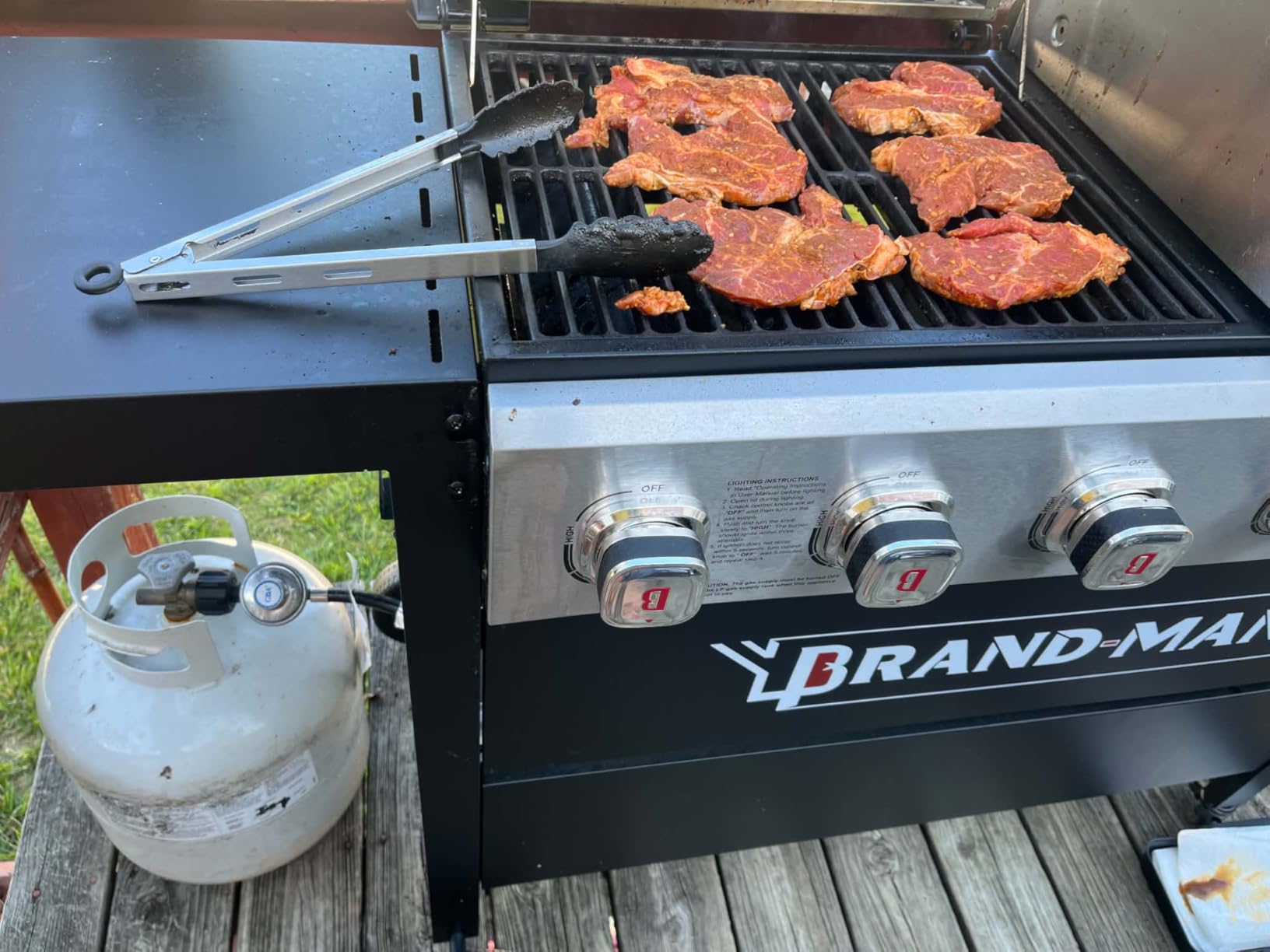 Flintex Grill Griddle Combo, 6-Burner Propane Gas Combo Grill, 575 sq.in. | Porcelain-Enameled Cast Iron Grates & Cast Iron Griddle, Outdoor BBQ Grill Combo with Flat Top Griddle for Backyard Barbecue customer photo 2