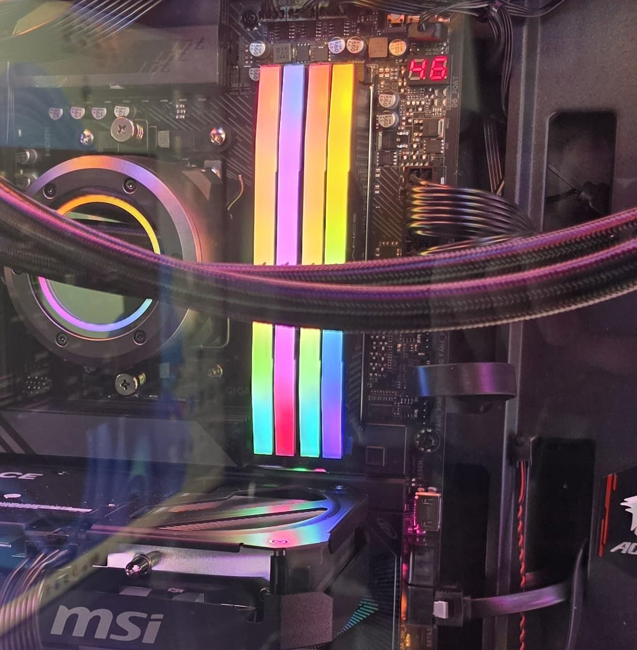 Corsair Vengeance RGB RS DDR5 16GB (2 x 8GB) Up to 6000MHz AMD Intel RAM | Desktop Gaming Memory, AMD EXPO & Intel XMP 3.0 Compatible, CL36, Grey, CMG16GX5M2E6000Z36 customer photo 1