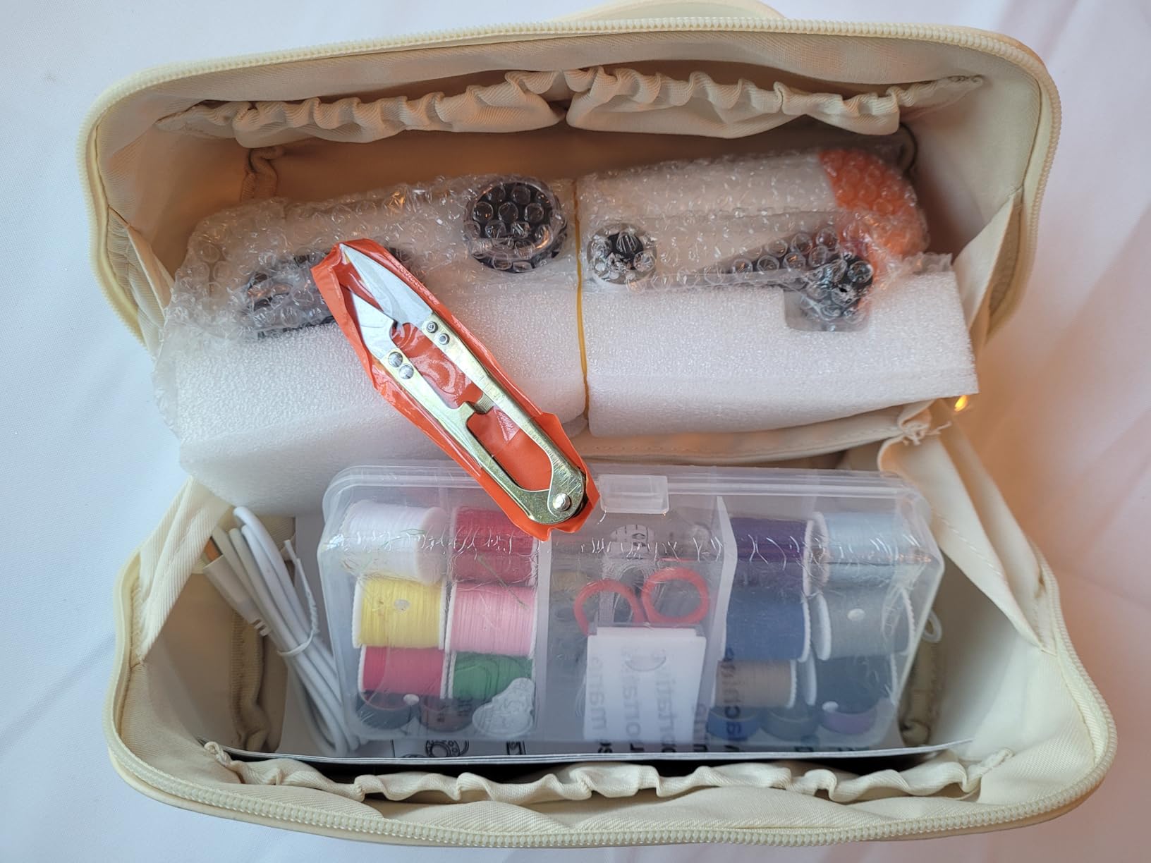 Philorn Mini Handheld Sewing Machine, Quick Portable Sewing Machine | for Beginners, Sewing Kit for Home Travel and Craft Projects customer photo 2