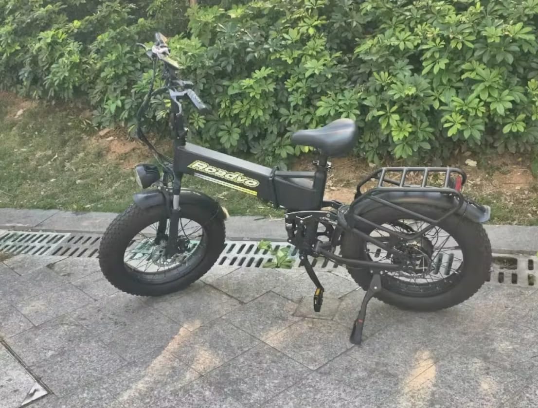 Roadvo 20x4.0 Fat Tire Electric Bike for Adults Commute | 48V/13Ah Removable Battery, UL Certified, Foldable, 50 Miles, 20MPH, 1500W Peak Motor, Dual Disc Brakes, LCD, 7-Speed & Suspension customer photo 2