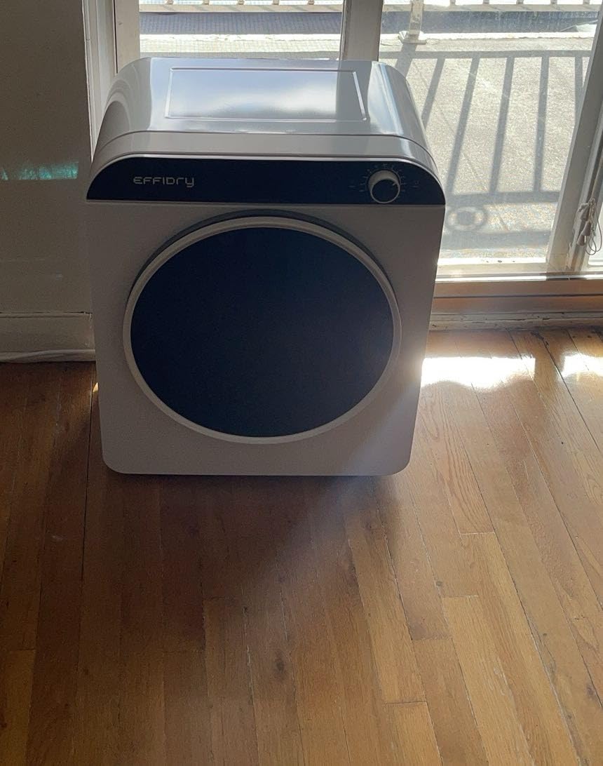 110V Portable Clothes Dryer 830W Compact Laundry Dryers 2 cu.ft Electric Machine with Stainless Steel Tub for Apartment,RVs,Dorms,12LBS drying machine Clothing Dryer customer photo 1