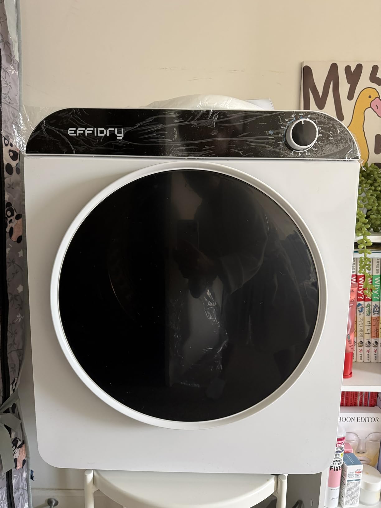 110V Portable Clothes Dryer 830W Compact Laundry Dryers 2 cu.ft Electric Machine with Stainless Steel Tub for Apartment,RVs,Dorms,12LBS drying machine Clothing Dryer customer photo 2