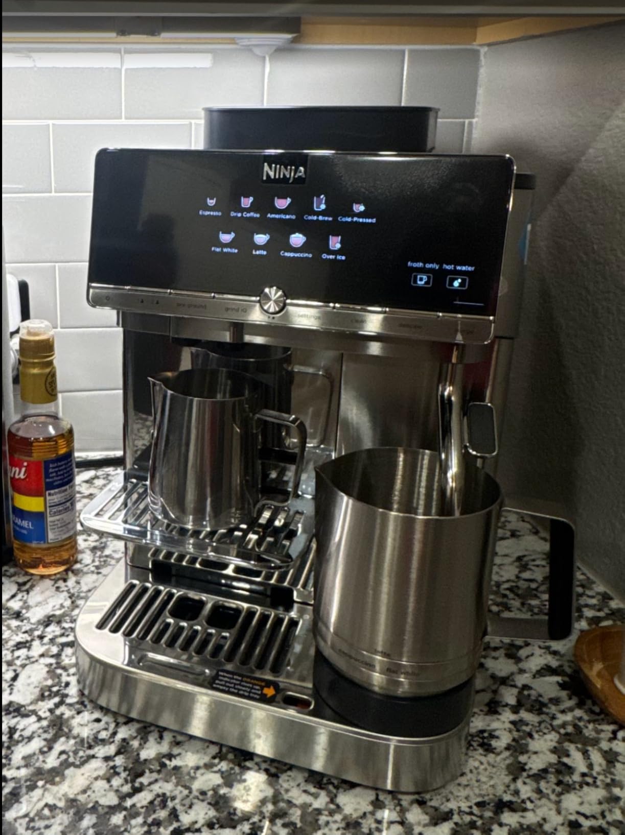Ninja AutoBarista Fully Automatic Espresso Machine | 10 One Touch Hot & Iced Drink Options, Built-in Coffee Grinder, Milk Frother | Easy Self-Clean | Latte, Cappuccino, Cold Brew - AE1001 customer photo 2