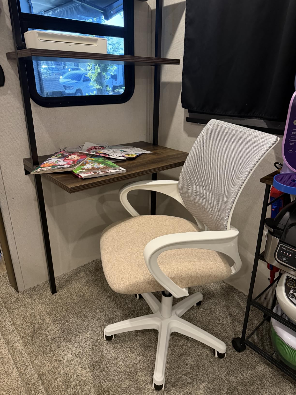 NEO CHAIR Office Computer Chair Ergonomic Mid-Back Mesh Desk Chair, Black | Breathable Mesh Back with Lumbar Support, Height Adjustment, Smooth Rolling Casters for Home Office, Study or Gaming Setup customer photo 1