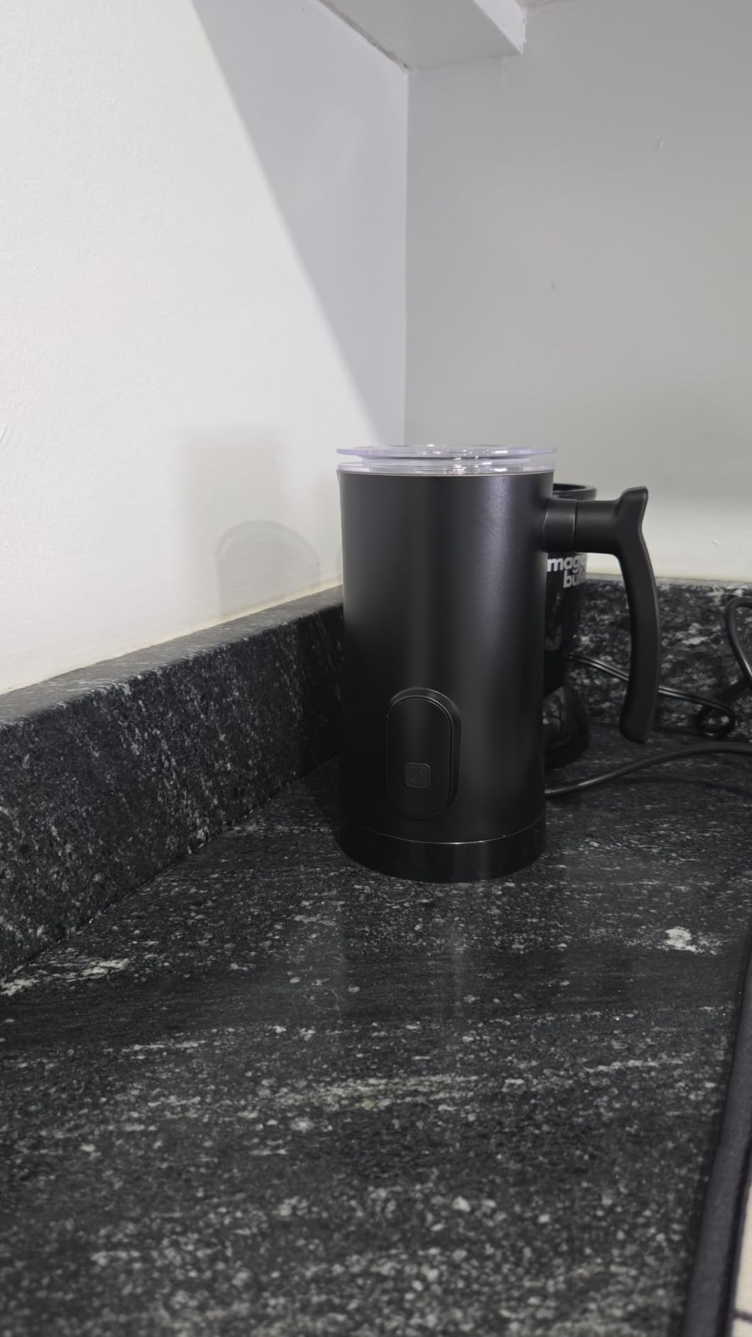 Milk Frother, 4-in-1 Electric Milk Steamer, 350ml/11.8oz Automatic Frother for Coffee, Warm and Cold Foam Maker for Latte, Cappuccino and Hot Chocolate (Black) customer photo 1