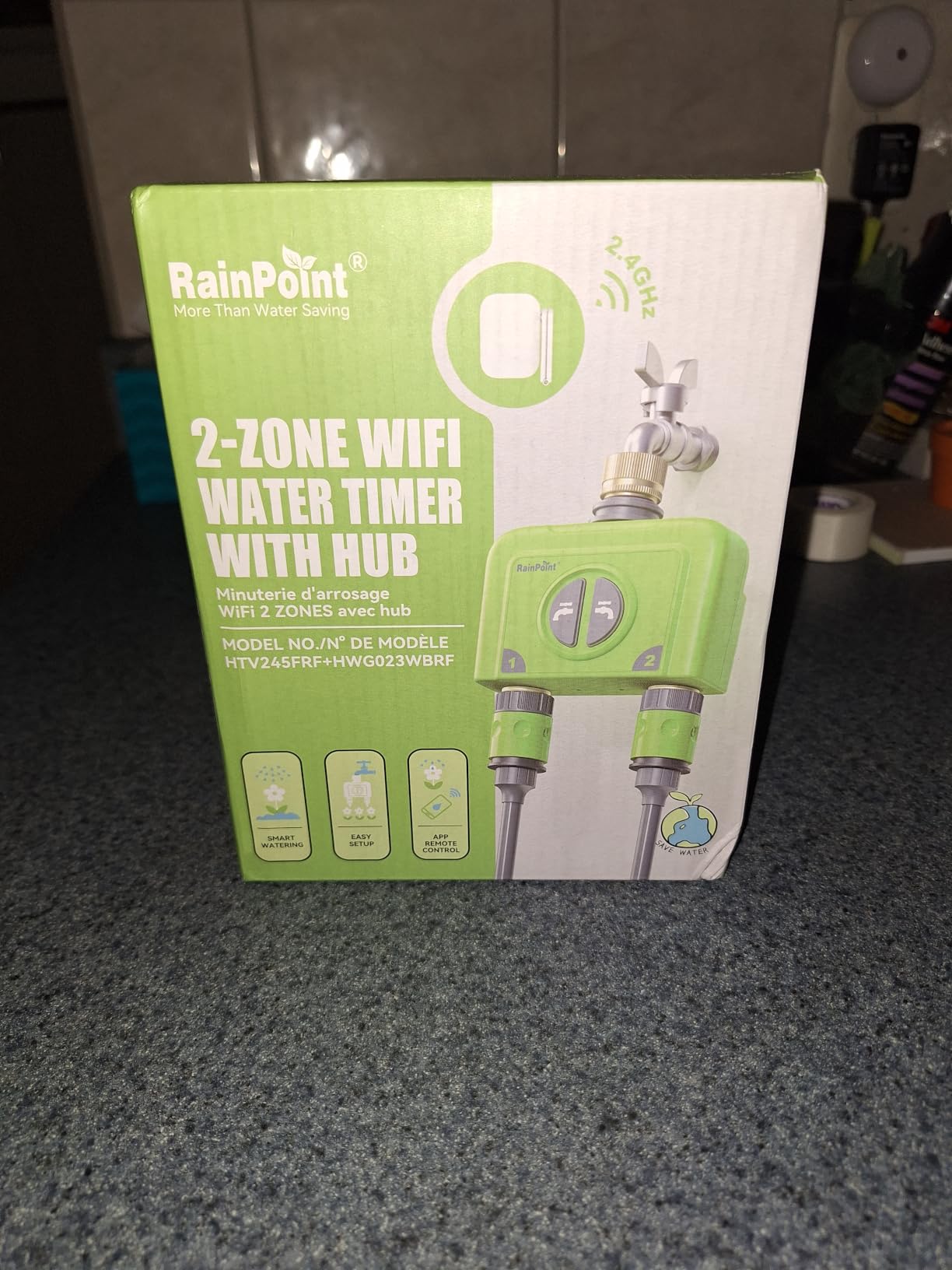 RAINPOINT WiFi Water Timer for Garden Hose, 2 Zone WiFi Sprinkler Controller, Smart Hose Timer Valve, Automatic Drip Irrigation System/Rain Delay for Garden/Lawn customer photo 2