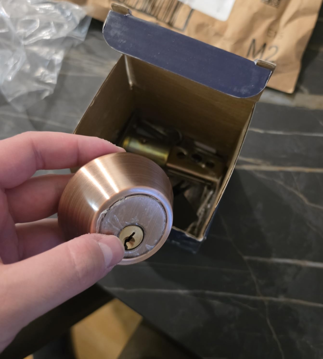 Keyless Entry Door Lock with Built-in WiFi, Fingerprint Smart Lock for Front Door, Touchscreen Keypad Deadbolt, App Remote Control, Auto Lock, Easy Installation customer photo 1