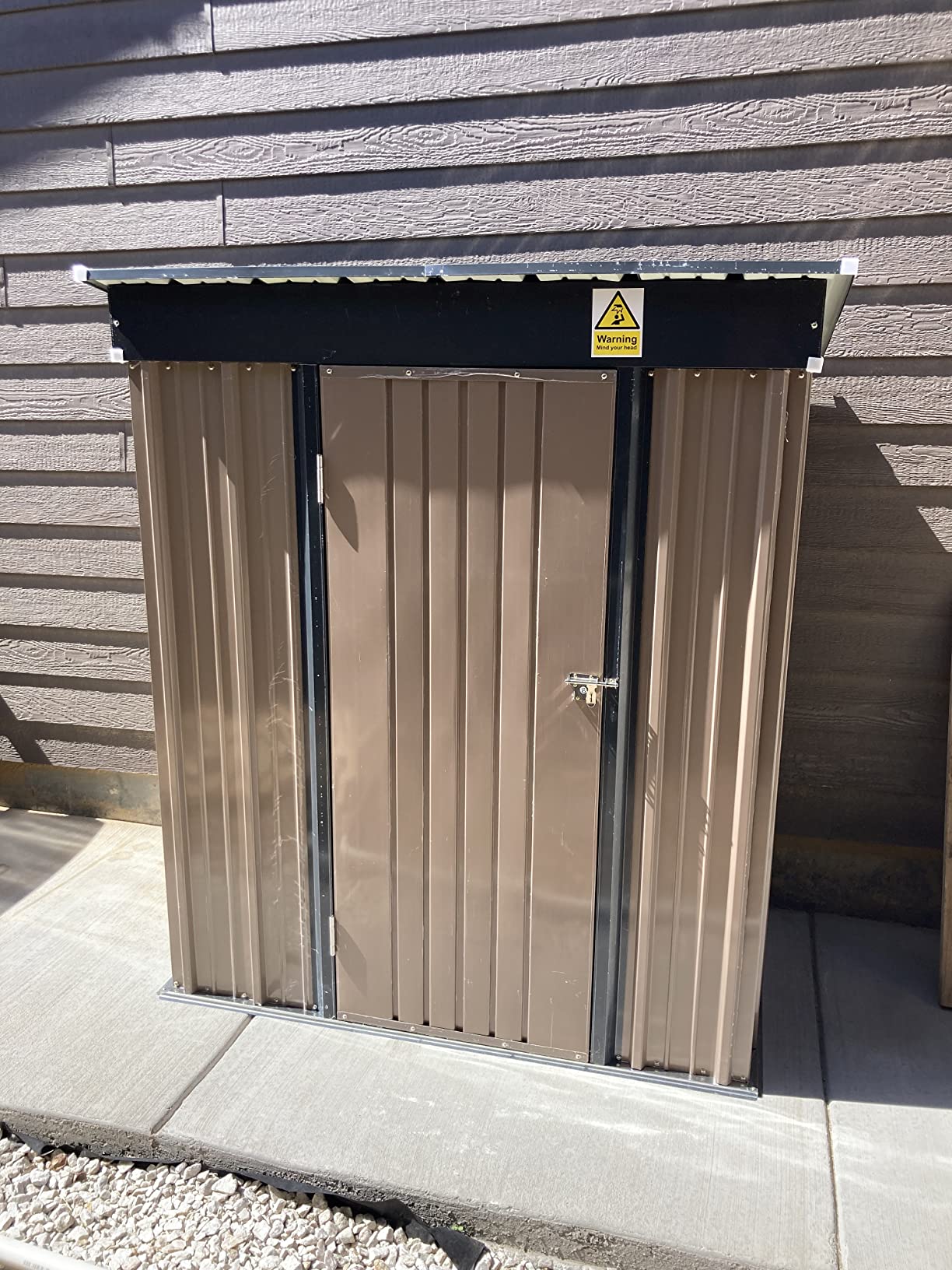 UDPATIO Outdoor Resin Storage Shed 6x4 FT, Plastic Shed for Garden, Grey | Weather UV Resistant, Heavy Floor, Lockable Design, Quick Assembly, Space-saving Vertical Build, Multi-Scene Backyard Use customer photo 1