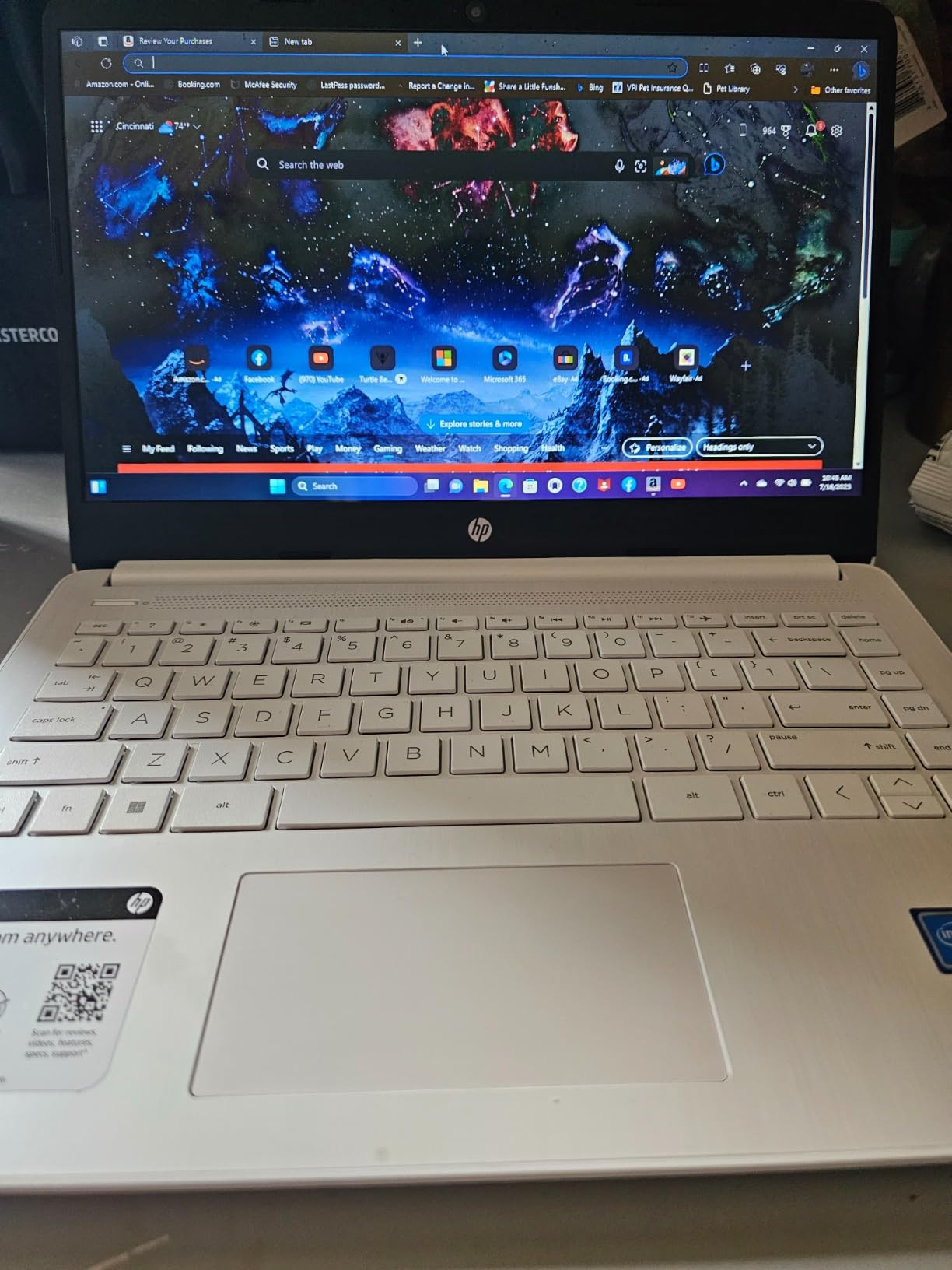 HP 2026 Laptop Computer for Student & Business, 1-Year Office 365, 8GB RAM, 128GB Storage, 500GB Ext HDD, Intel 4-Core CPU, Wi-Fi 6, Long Battery Life & Portable Design, Win 11 Home S, Frost Silver customer photo 2