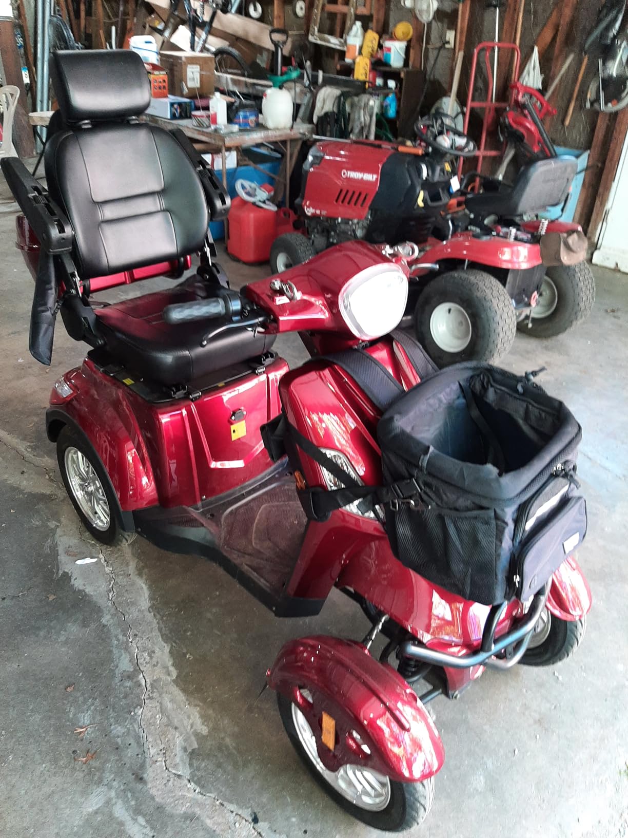 Mobility Scooters for Seniors & Adults 500lbs Capacity - 800W All Terrain Electric Powered Mobility Cart - Heavy Duty Mobility Scooter for Elderly w/Charger Remote Keys (Green) customer photo 2