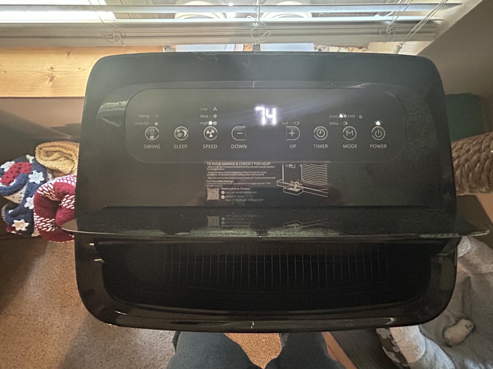16000BTU Portable Air Conditioners Inverter Technology,Dual Hose Fast Cooling Portable AC Unit for Large Room up to 800 sq.ft, w/t Dehumidifier & Fan, (42dB) Quiet Sleep Mode, Remote Control customer photo 1
