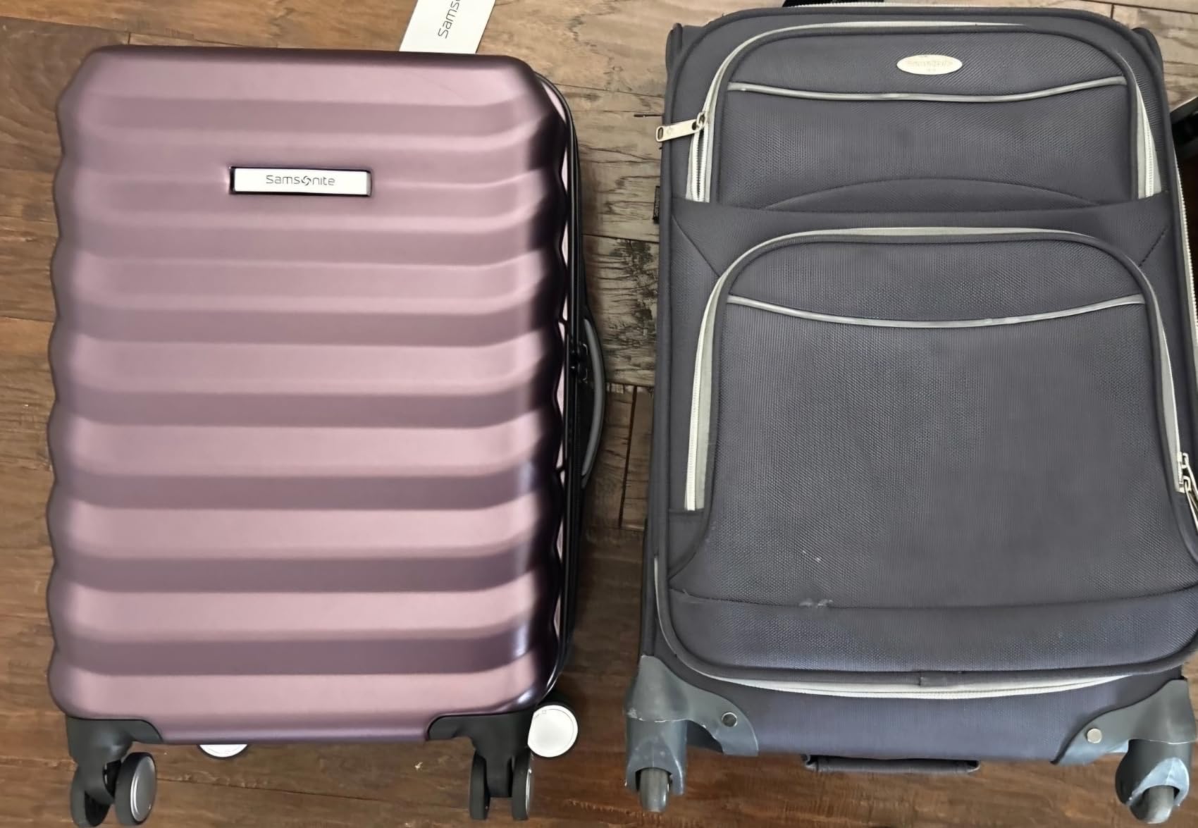 Samsonite Hard-Sided 28-Inch Lightweight Checked Large Expandable Element Suitcase: Durable, 360° Spinner Wheels, Adjustable Telescopic Handle, TSA-Approved Lock - Alpine Black customer photo 1