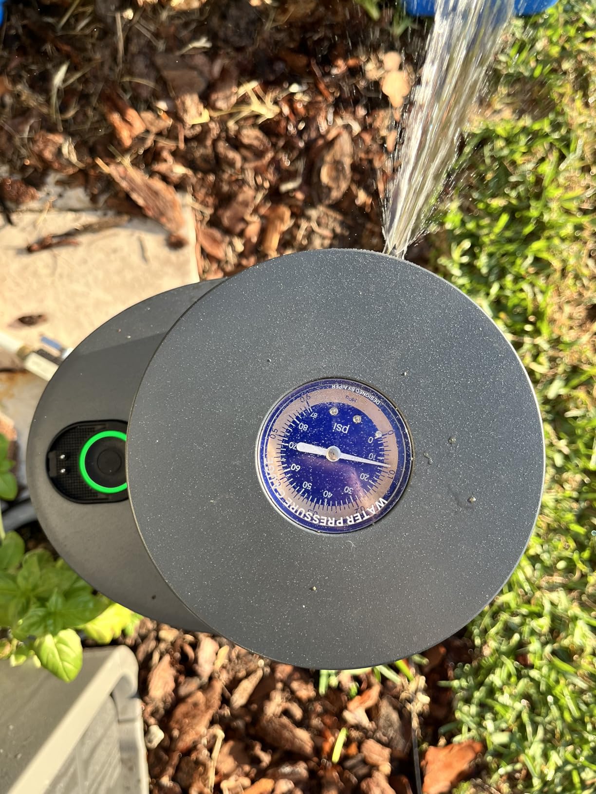 Aiper IrriSense 2 Lawn Sprinkler, Smart Irrigation System, Multi-Zone Plant-Specific Watering, Smart Scheduling, Weather-Adaptive Irrigation with Rain Sensor, for Lawns up to 4,800 sq.ft.-Blue customer photo 2