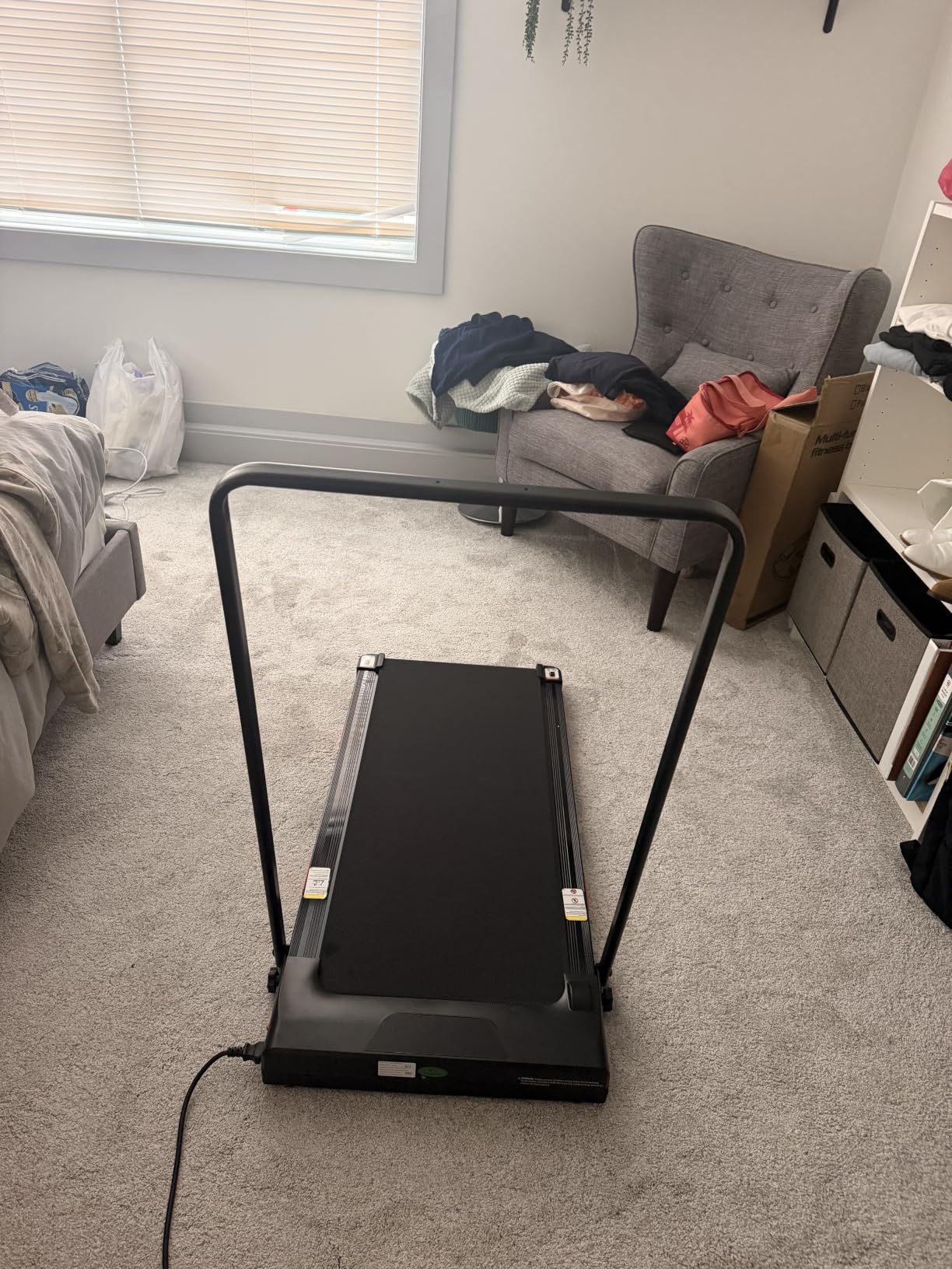 40% (15°) Incline Walking Pad Treadmills for Home, Elevated Dual Handle Bar | Stair Simulation Mode, LED Display, 3.0HP Quiet Brushless Treadmill, 7-Layer Shock Absorption, 350LBS Capacity customer photo 2