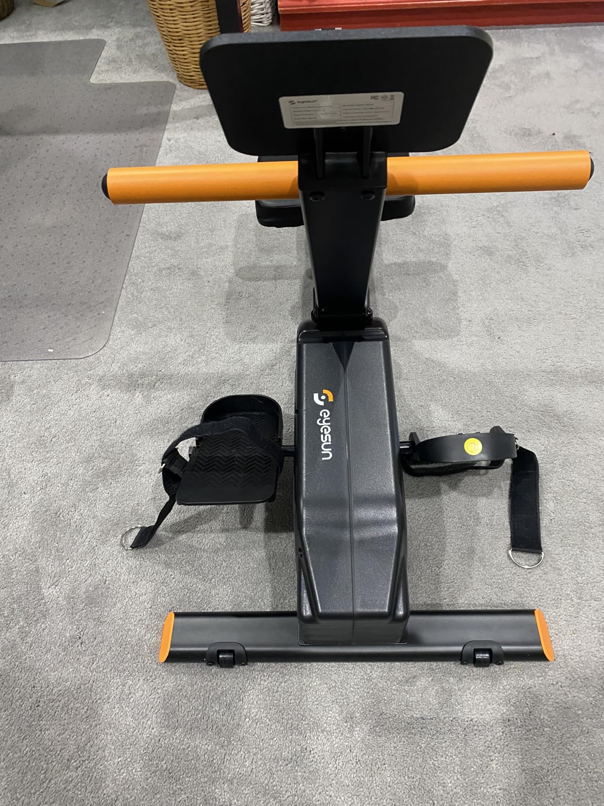 Water Rowing Machine for Home, Wooden Rower Machine with Realistic Water Resistance, Full Body Workout Exercise Equipment with LCD Monitor, Quiet Smooth Glide, Upright Storage for Home Gym Fitness customer photo 2