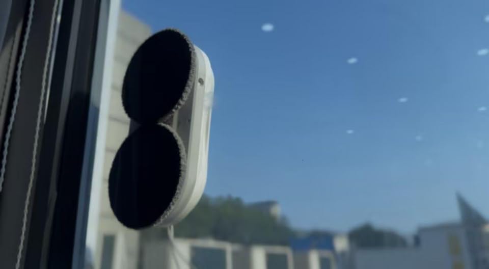 X6 Window Cleaning Robot for High Windows, Inside/Outside, 6400Pa Suction, Strong Suction, Dual-Spray, Edge Detect, Smart Navigation, Slim Round Shape customer photo 2