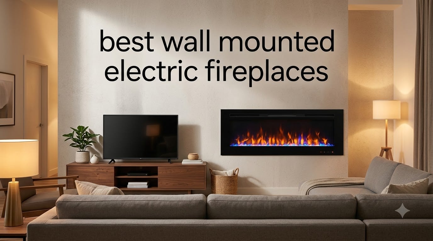 best wall mounted electric fireplaces