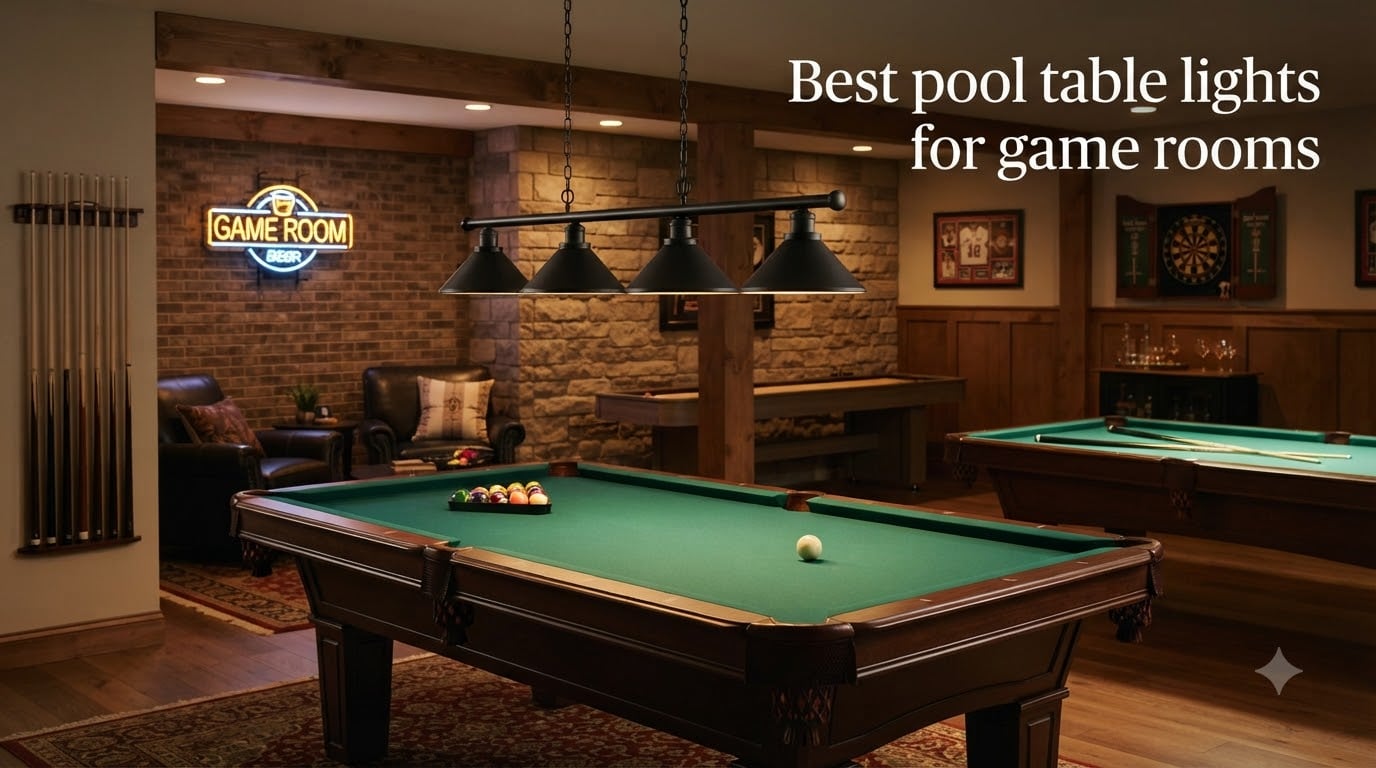 Best pool table lights for game rooms