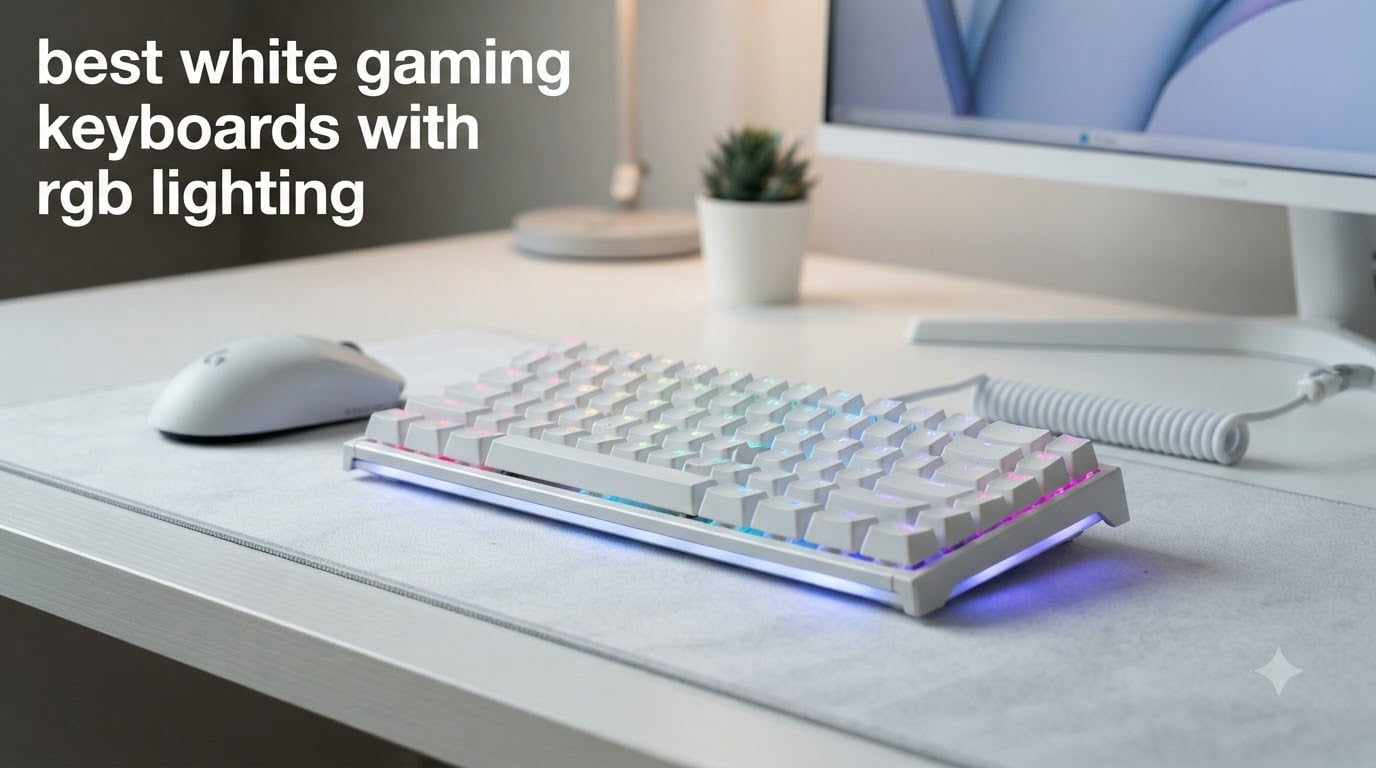 best white gaming keyboards with rgb lighting