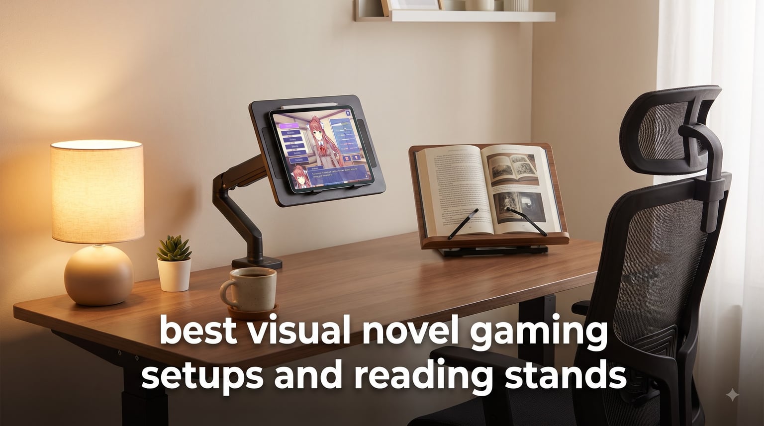 best visual novel gaming setups and reading stands