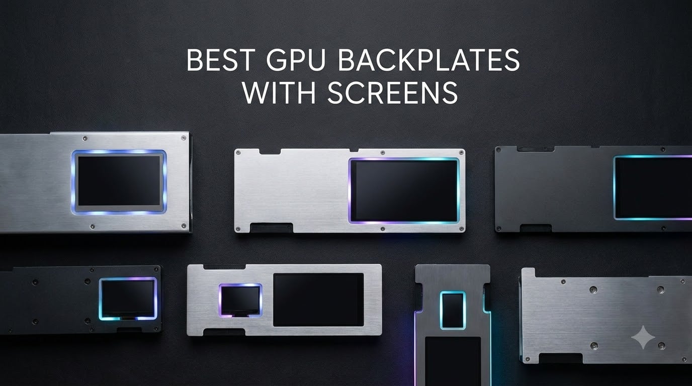best GPU backplates with screens