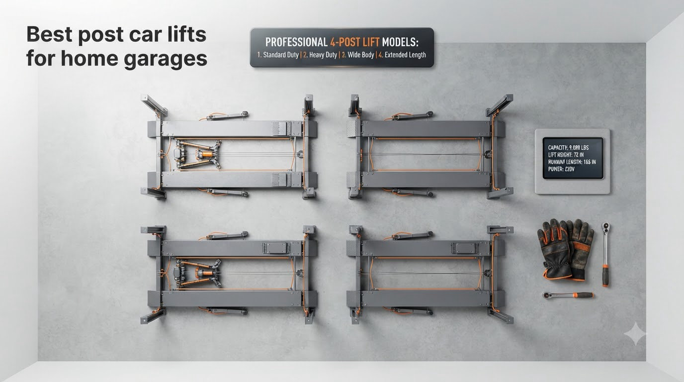 Best 4 post car lifts for home garages