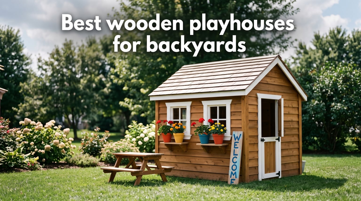 Best wooden playhouses for backyards