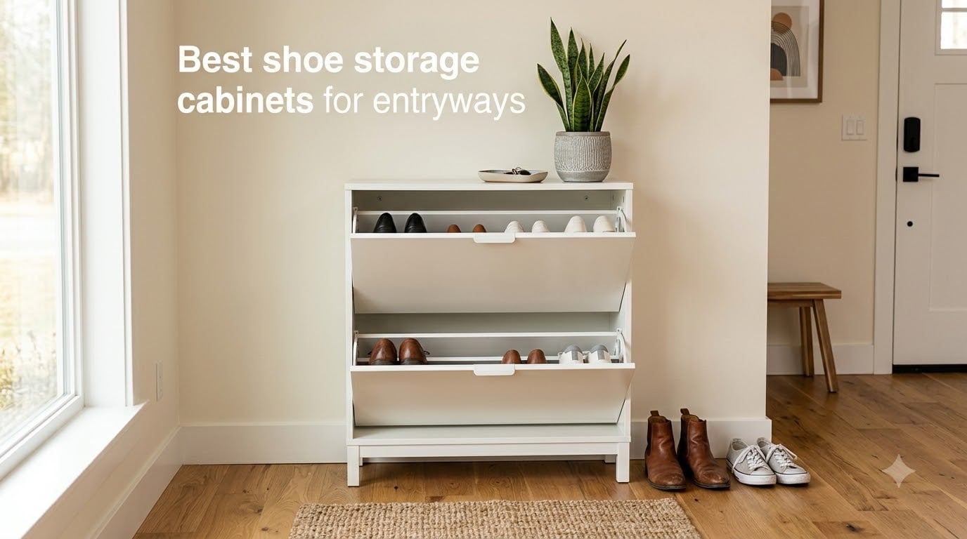 Best shoe storage cabinets for entryways