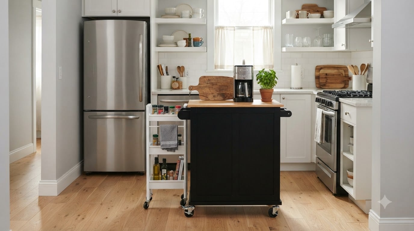 Best rolling kitchen carts for small kitchens