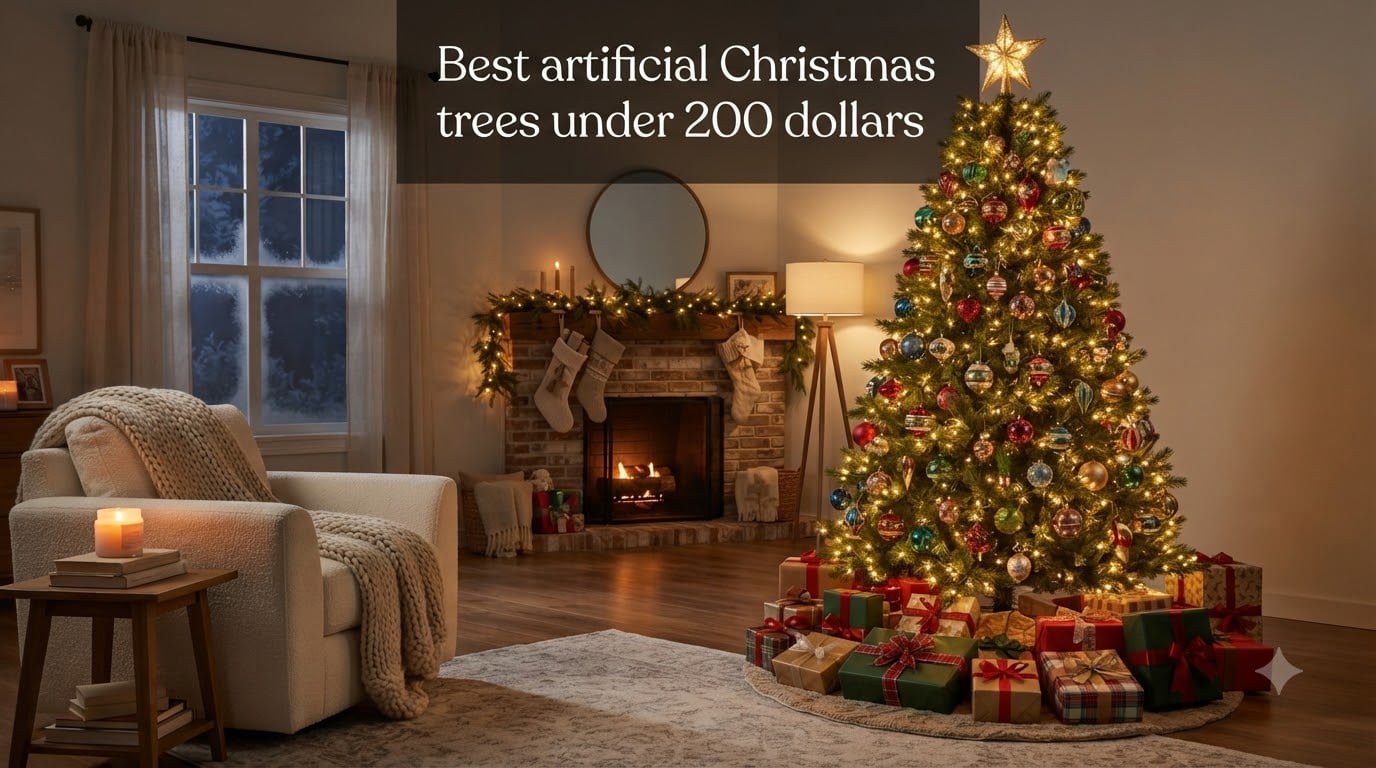 Best artificial Christmas trees under 200 dollars