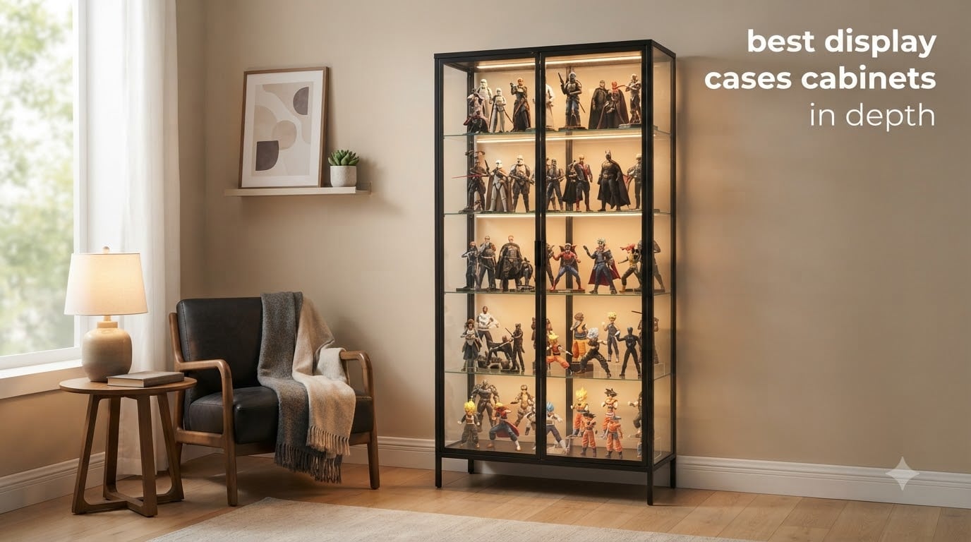 best display cases cabinets in depth