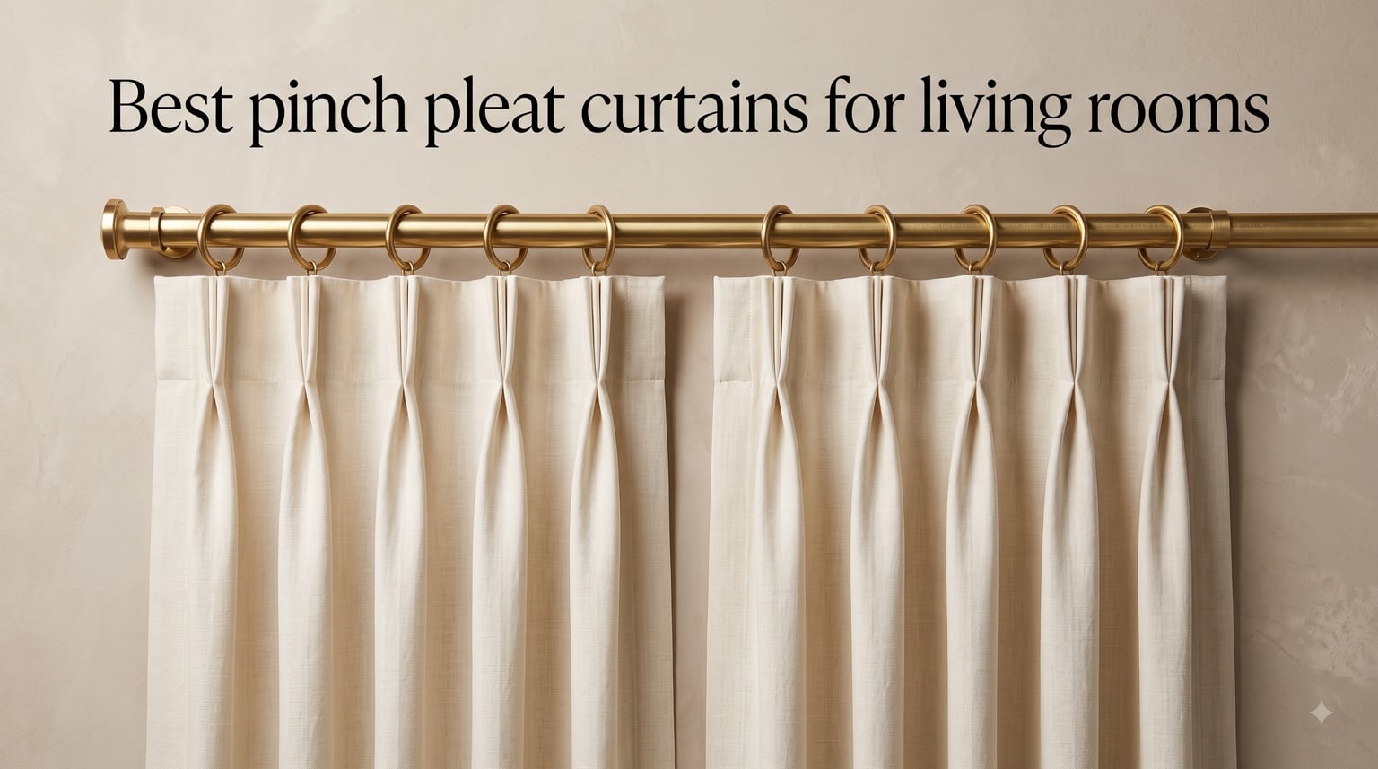 Best pinch pleat curtains for living rooms