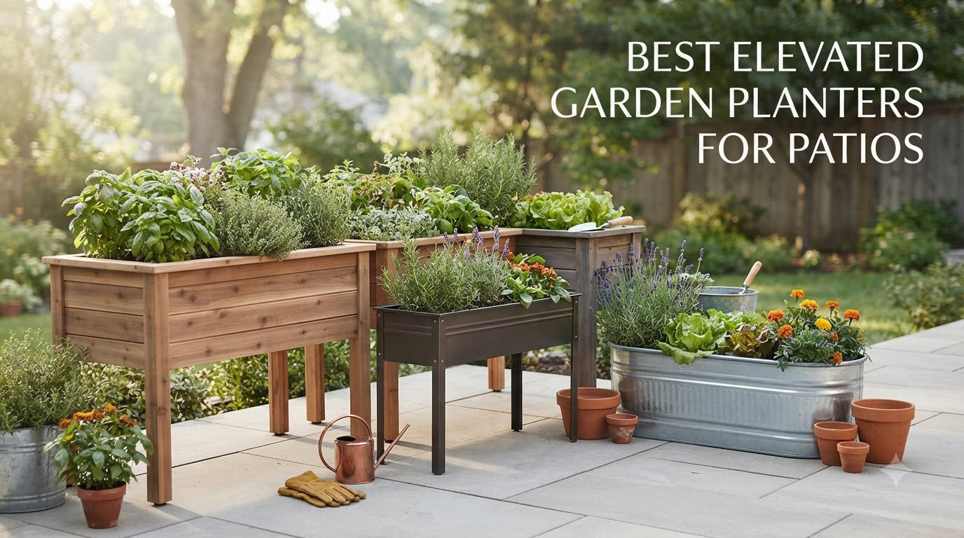 Best elevated garden planters for patios