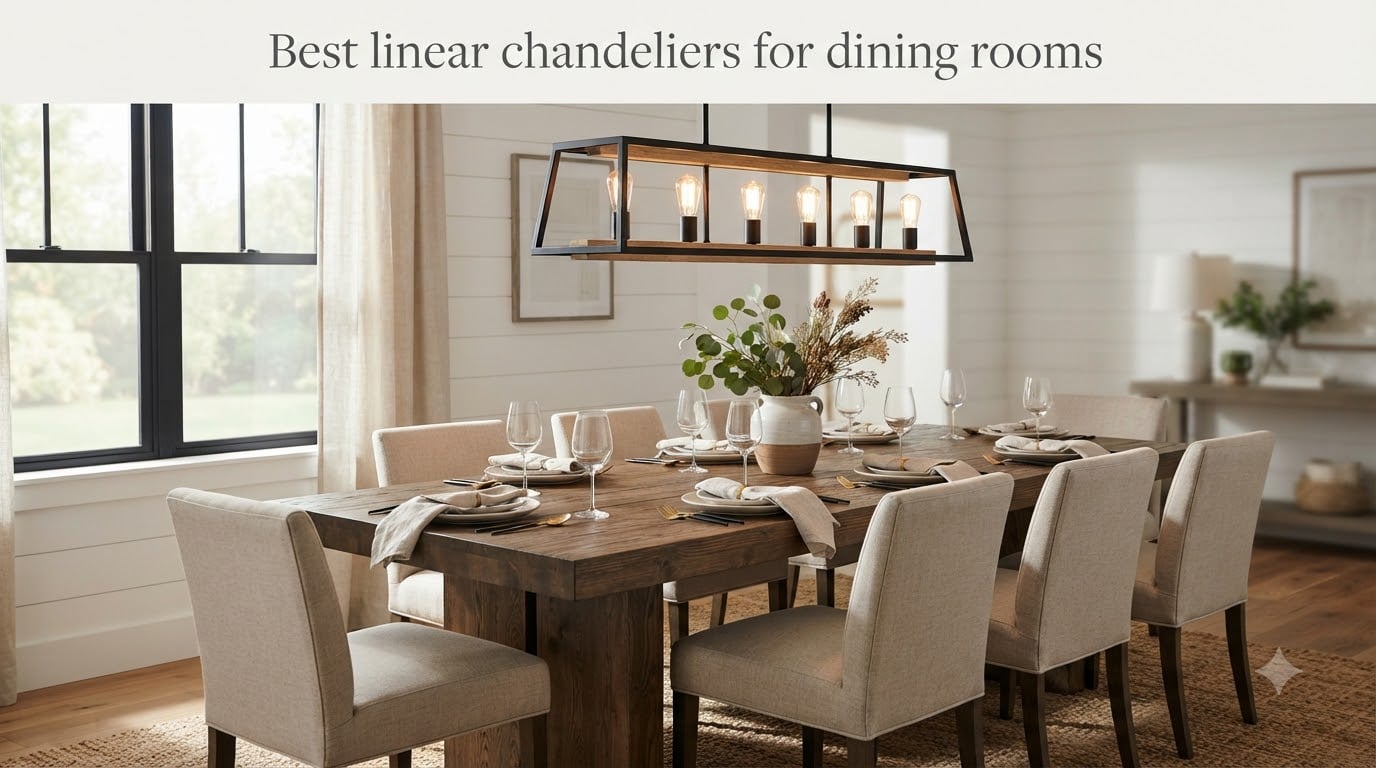 Best linear chandeliers for dining rooms
