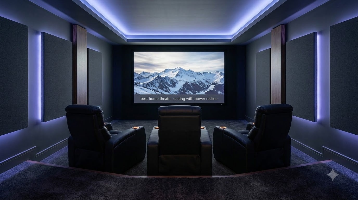 best home theater seating with power recline